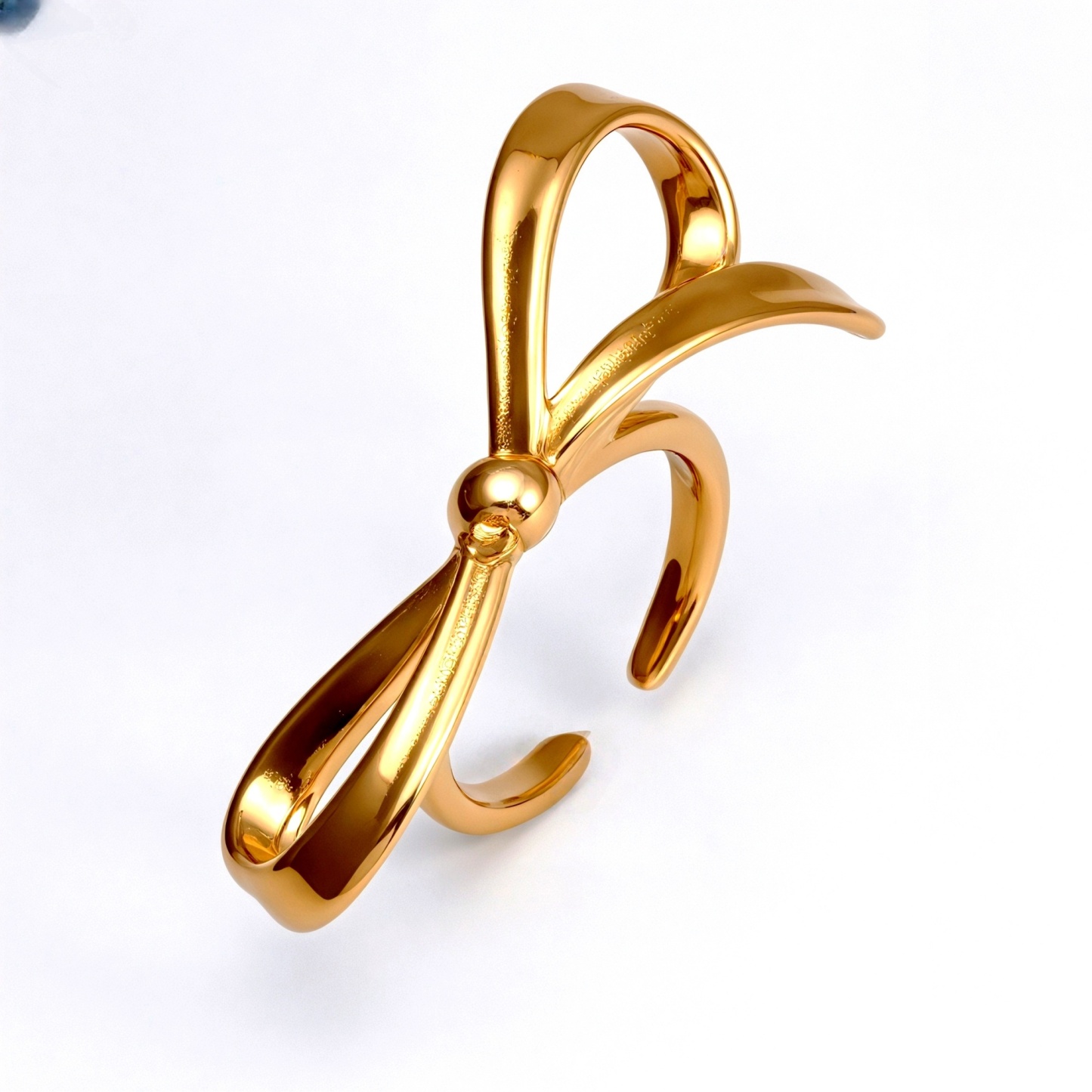 Gold/Silver Bow - Shaped Open Ring - Sweet and Stylish Jewelry | G004948-JinBaoJewerly