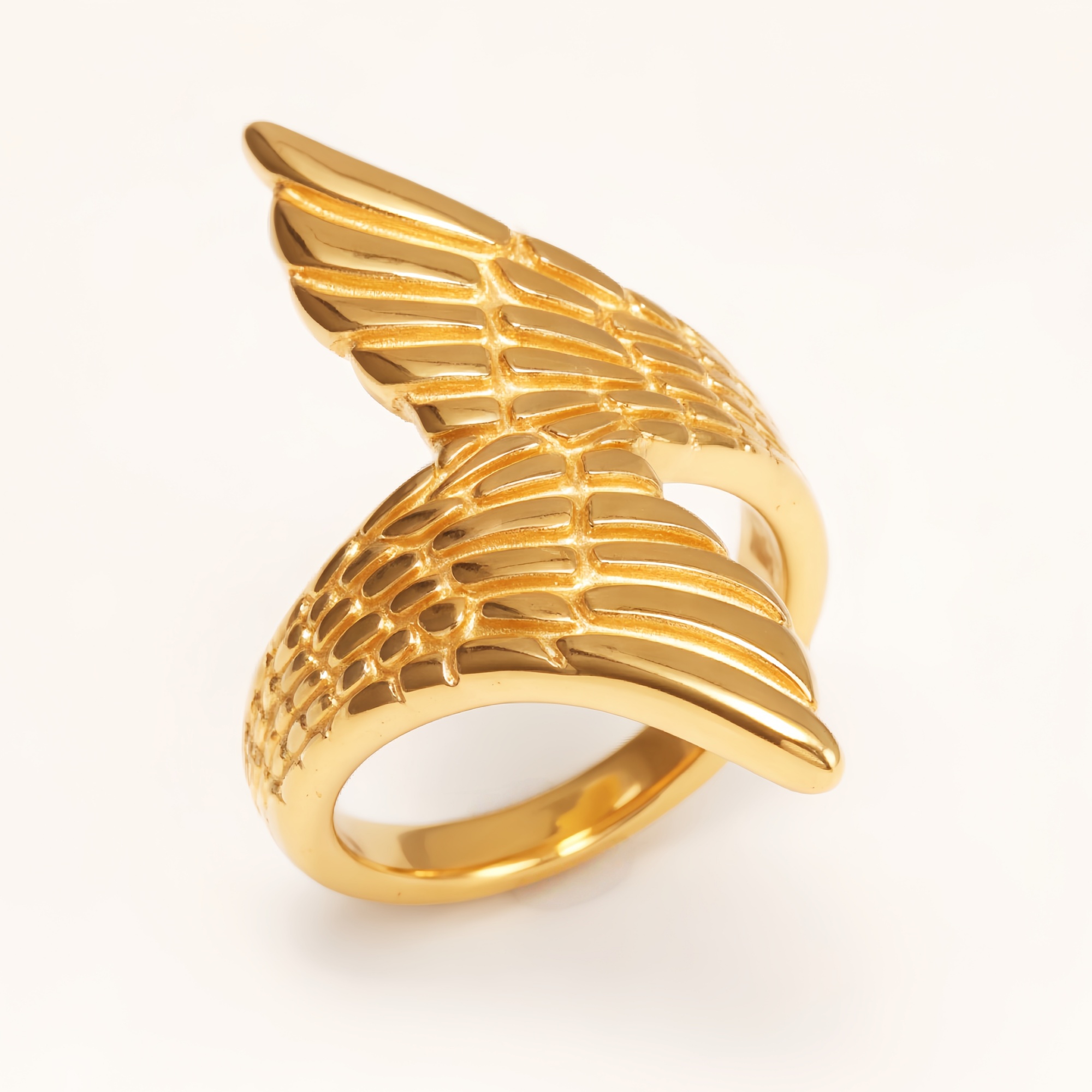 Gold/Silver Wing Ring - Stylish and Trendy Statement Jewelry | N001007-JinBaoJewerly