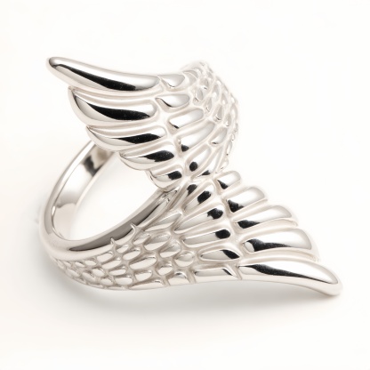 Gold/Silver Wing Ring - Stylish and Trendy Statement Jewelry | N001007-JinBaoJewerly
