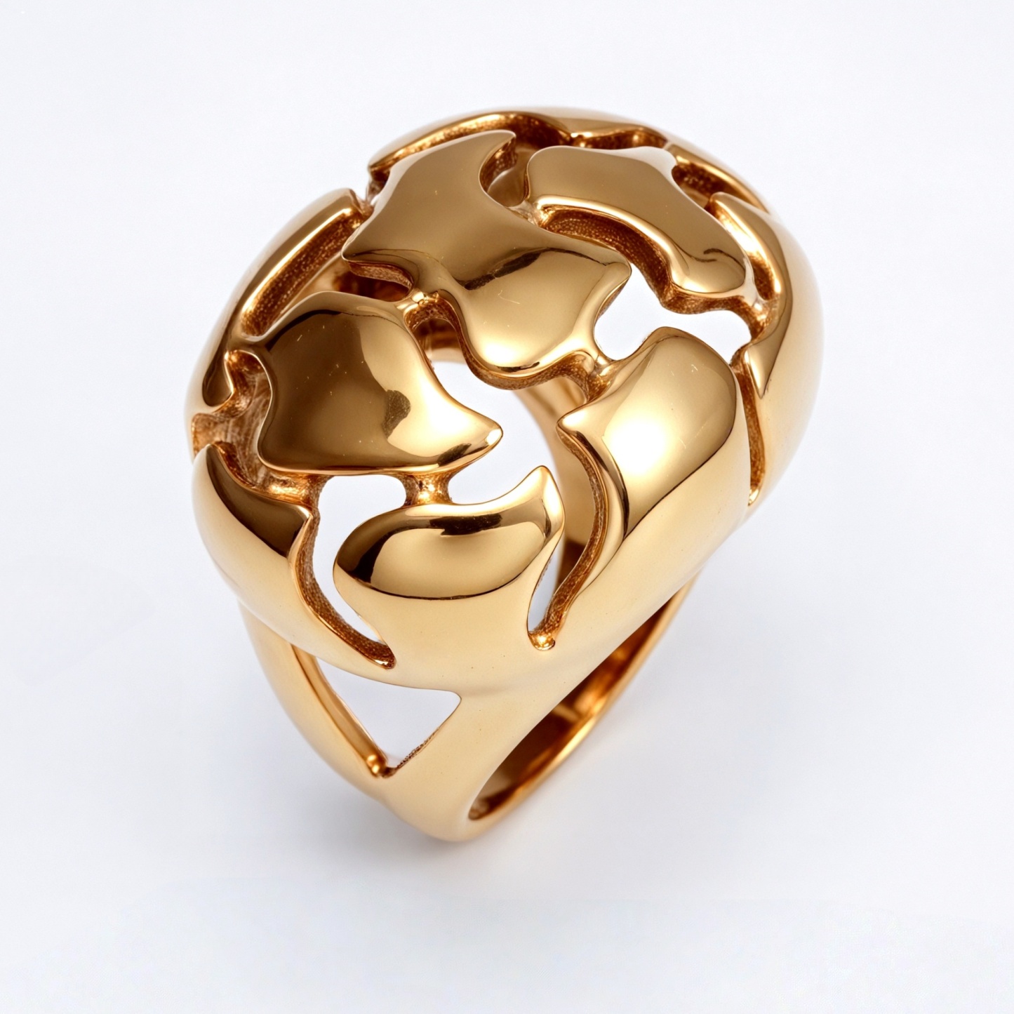 Metallic Texture Hollow - Out Ring - Trendy and Versatile Unisex Accessory | ML0123-JinBaoJewerly