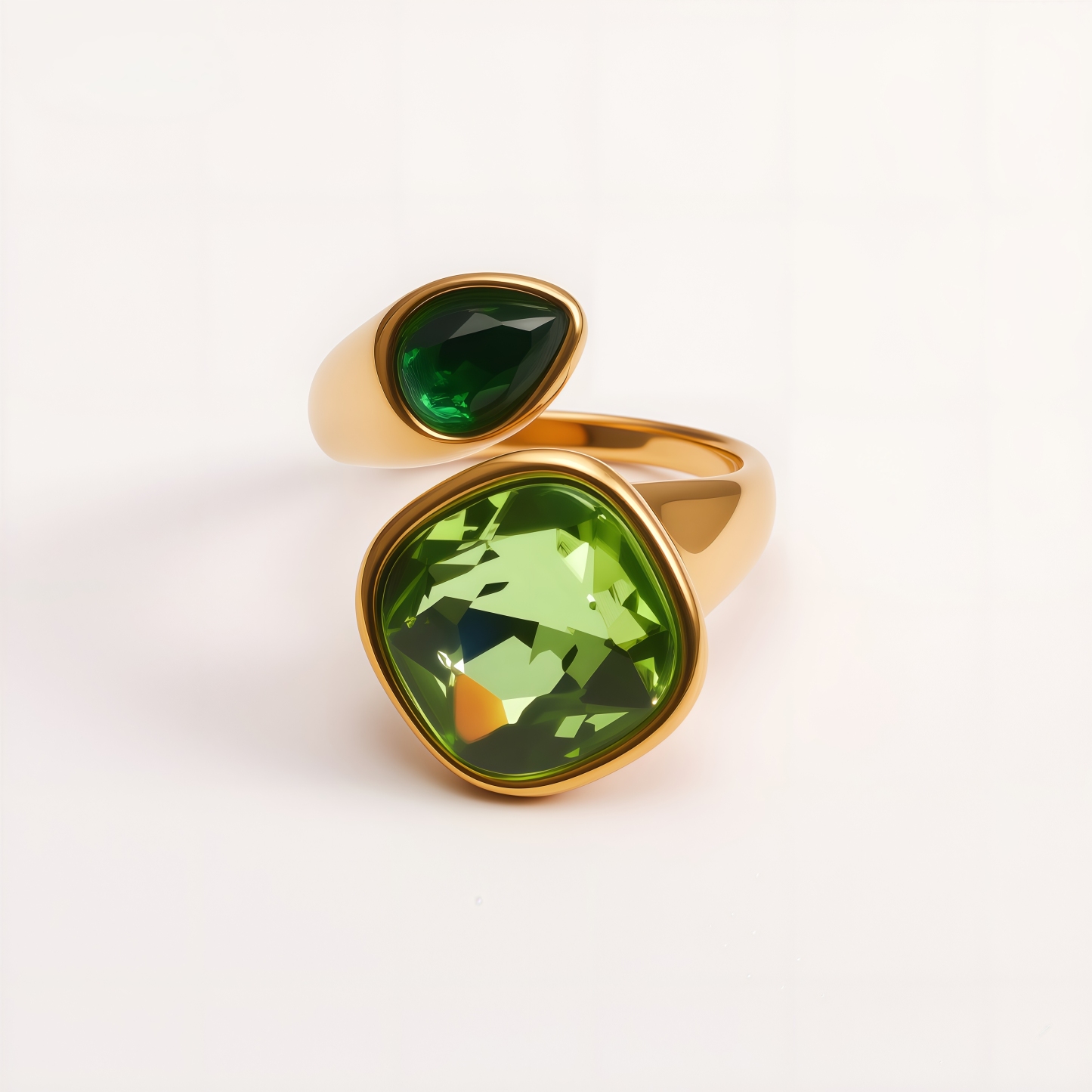 Colorful Gemstone Accents, Hypoallergenic & Durable Stainless Steel Rings for Women