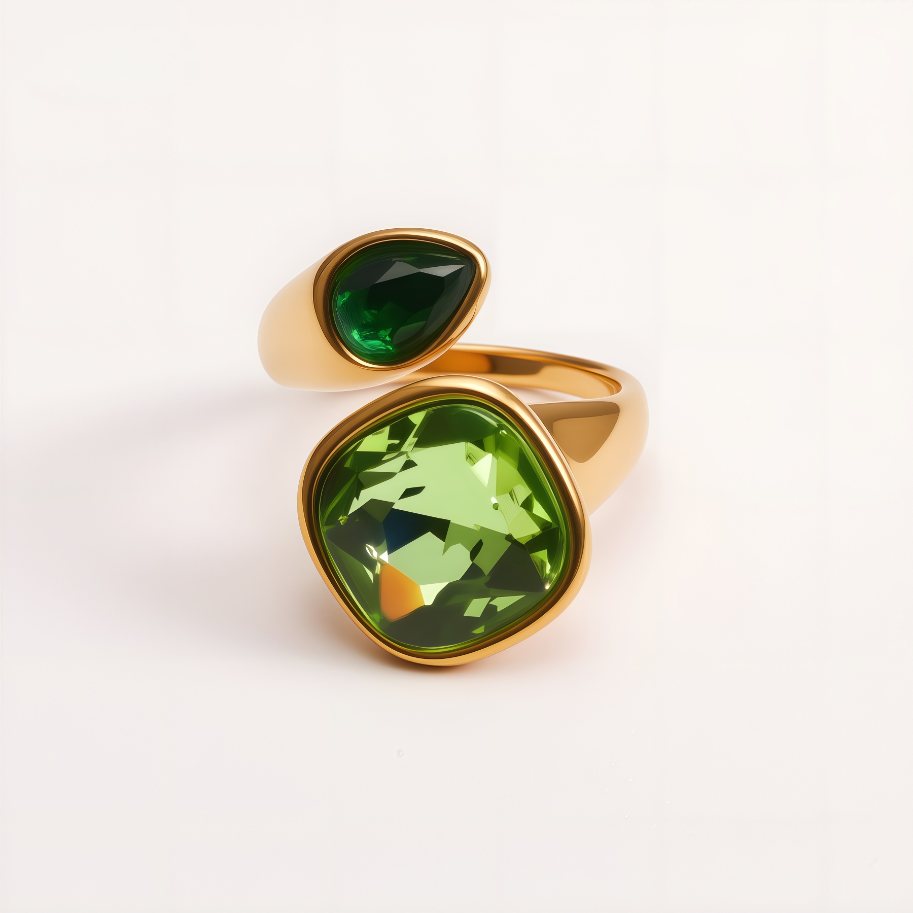 Colorful Gemstone Accents, Hypoallergenic & Durable Stainless Steel Rings for Women