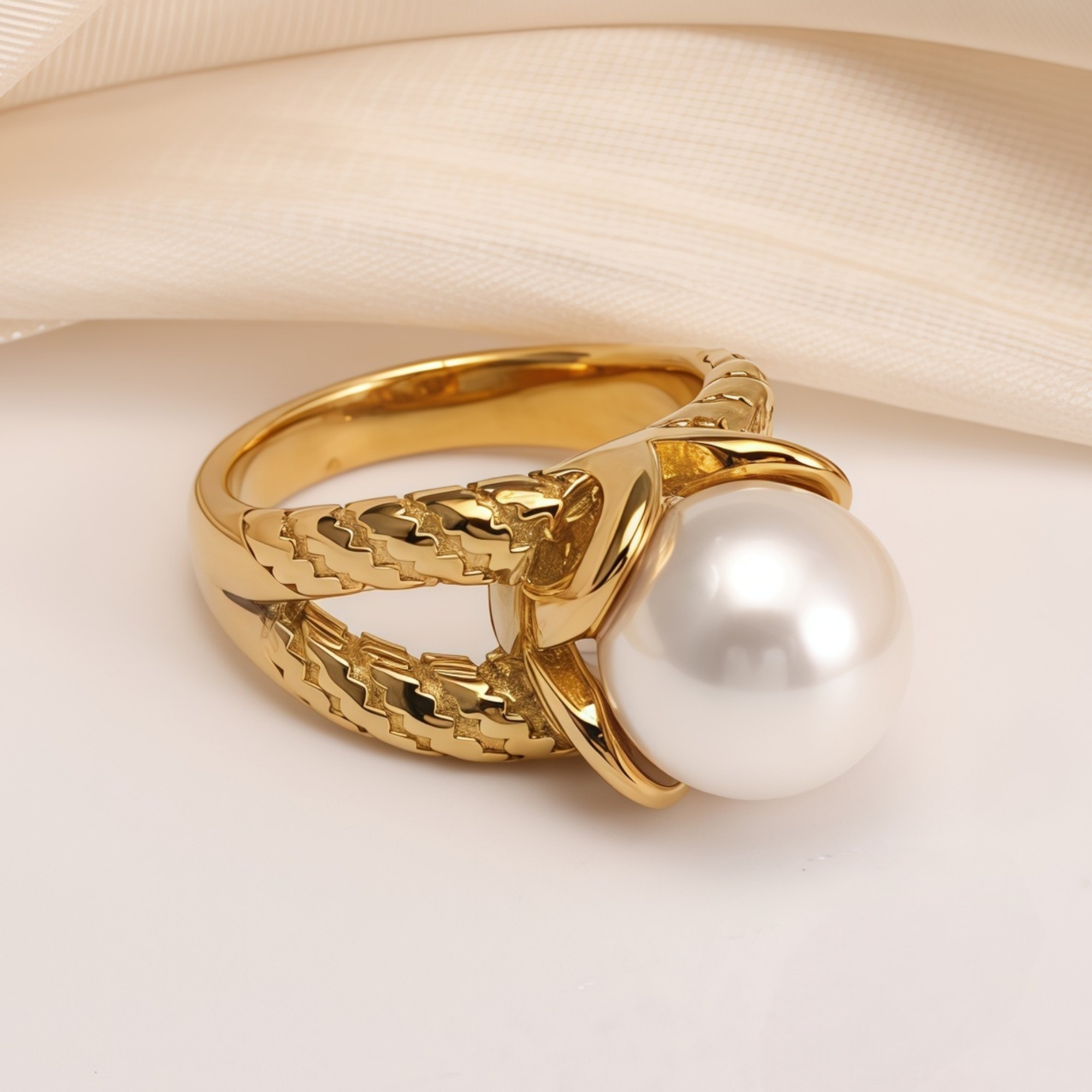 Gold Pearl Ring Collection - Elegant and Stylish Jewelry