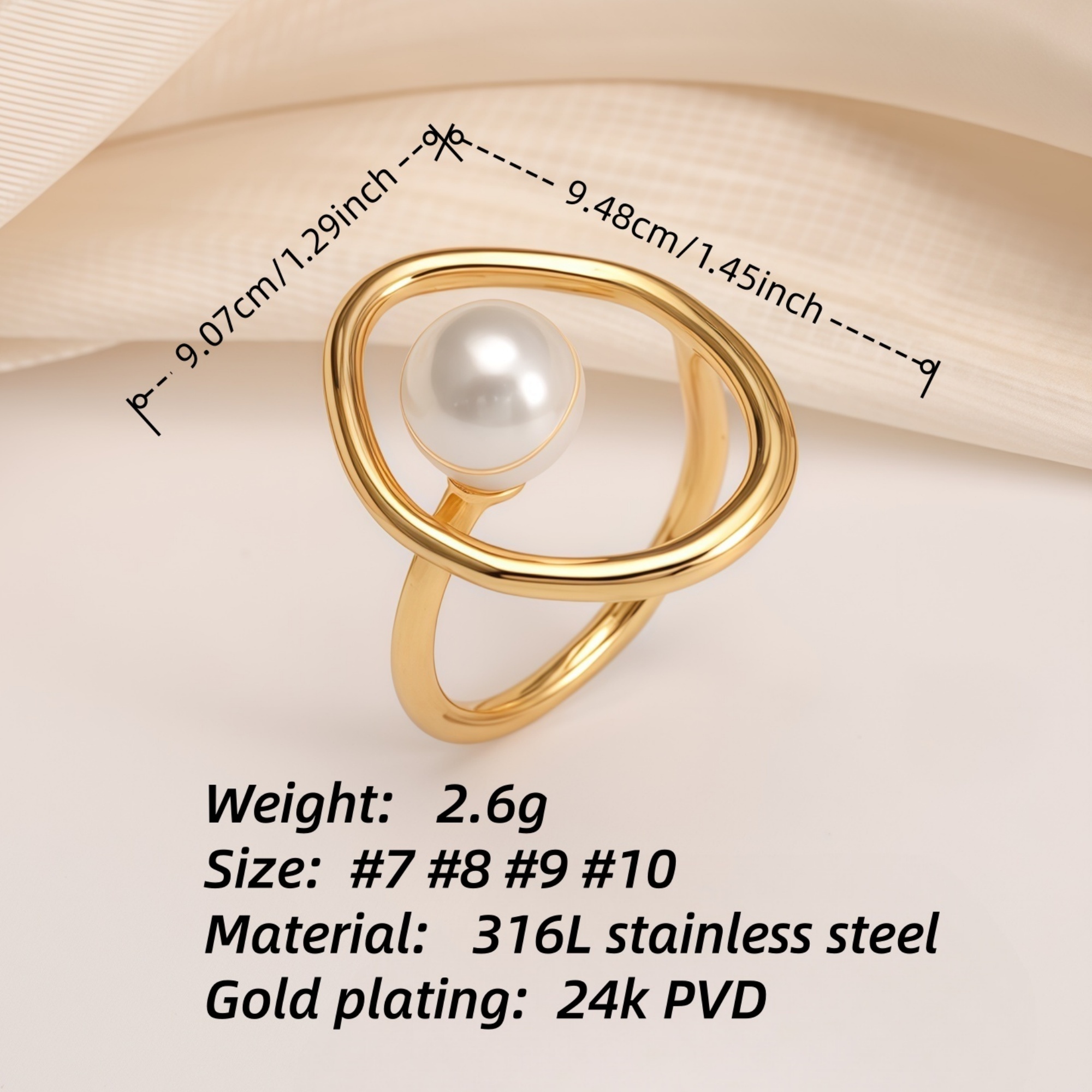 Gold Pearl Ring Collection - Elegant and Stylish Jewelry