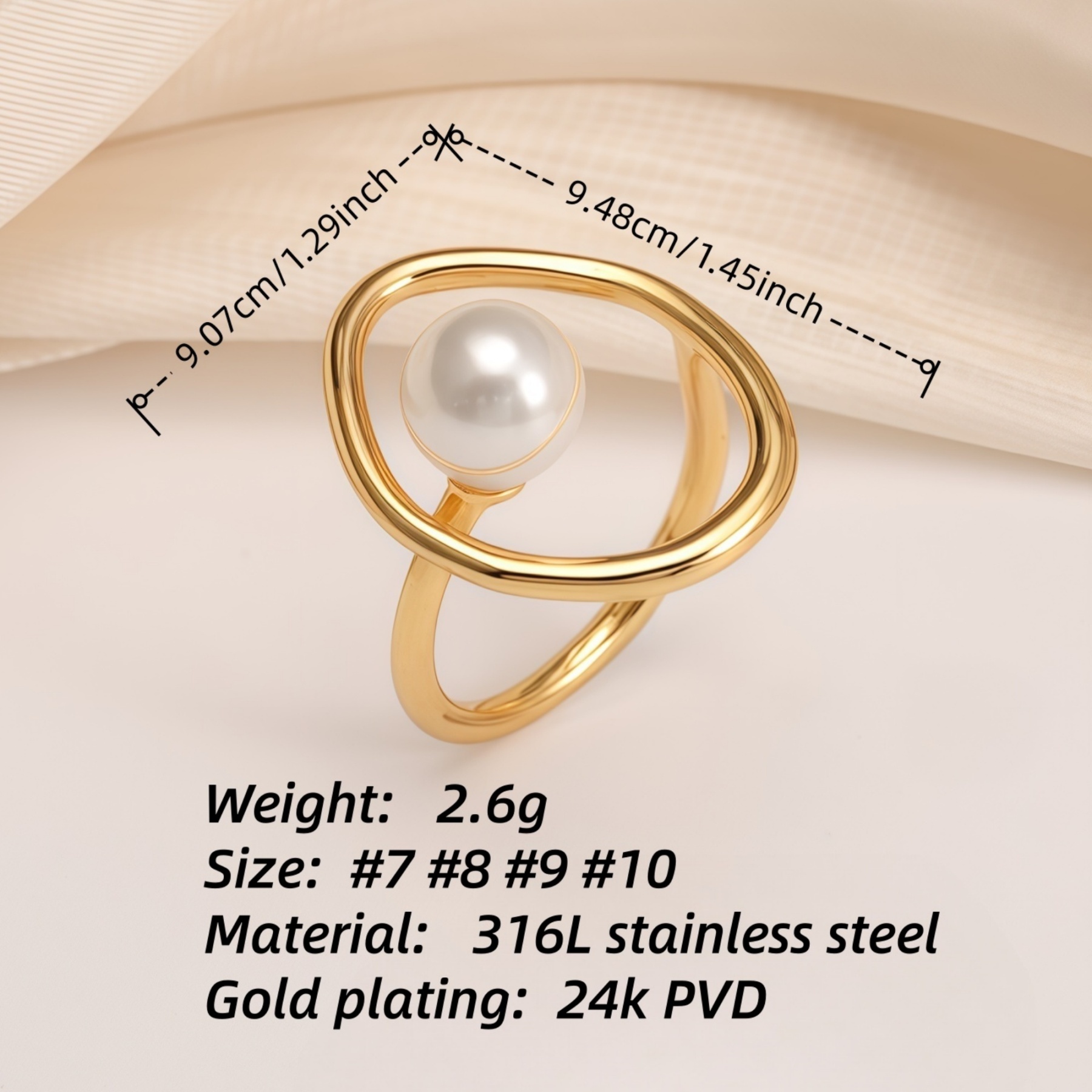 Gold Pearl Ring Collection - Elegant and Stylish Jewelry