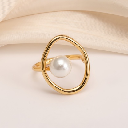Gold Pearl Ring Collection - Elegant and Stylish Jewelry