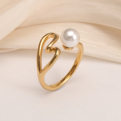 Gold Pearl Ring Collection - Elegant and Stylish Jewelry