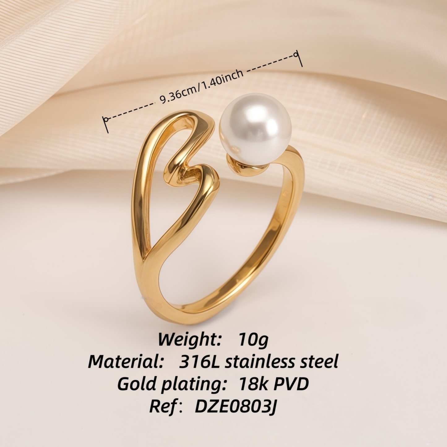 Gold Pearl Ring Collection - Elegant and Stylish Jewelry