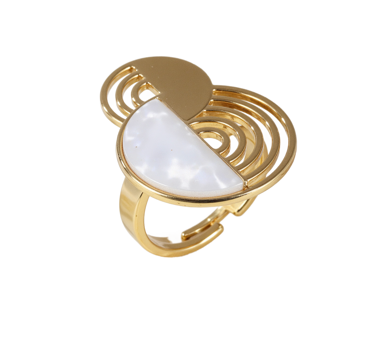 Rhythm of Seashell - Creative Graphic Ring for Women | G005607-JinBaoJewerly