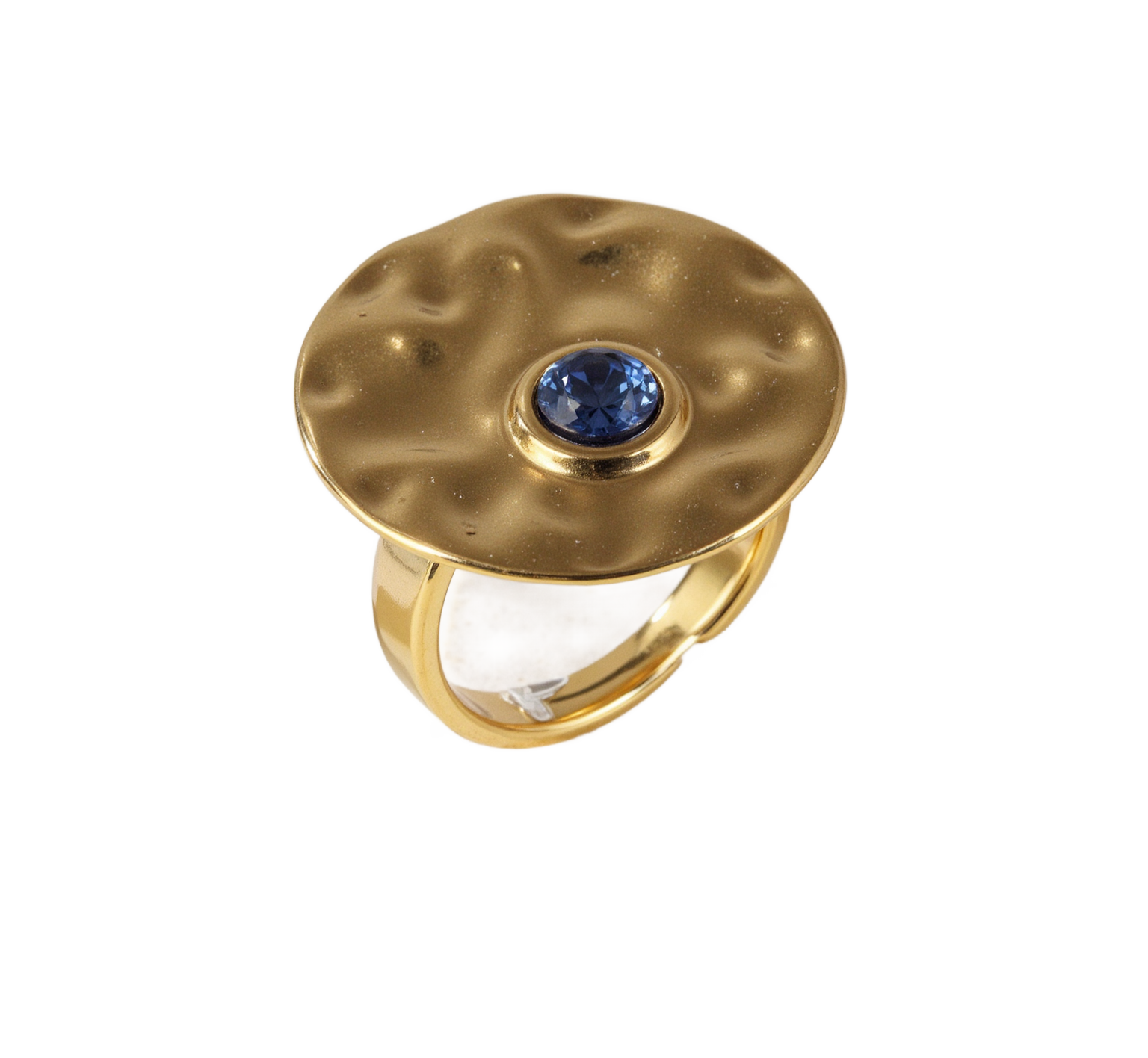 Rhythm of Blue Fold - Creative Round Ring for Women | G005411-JinBaoJewerly