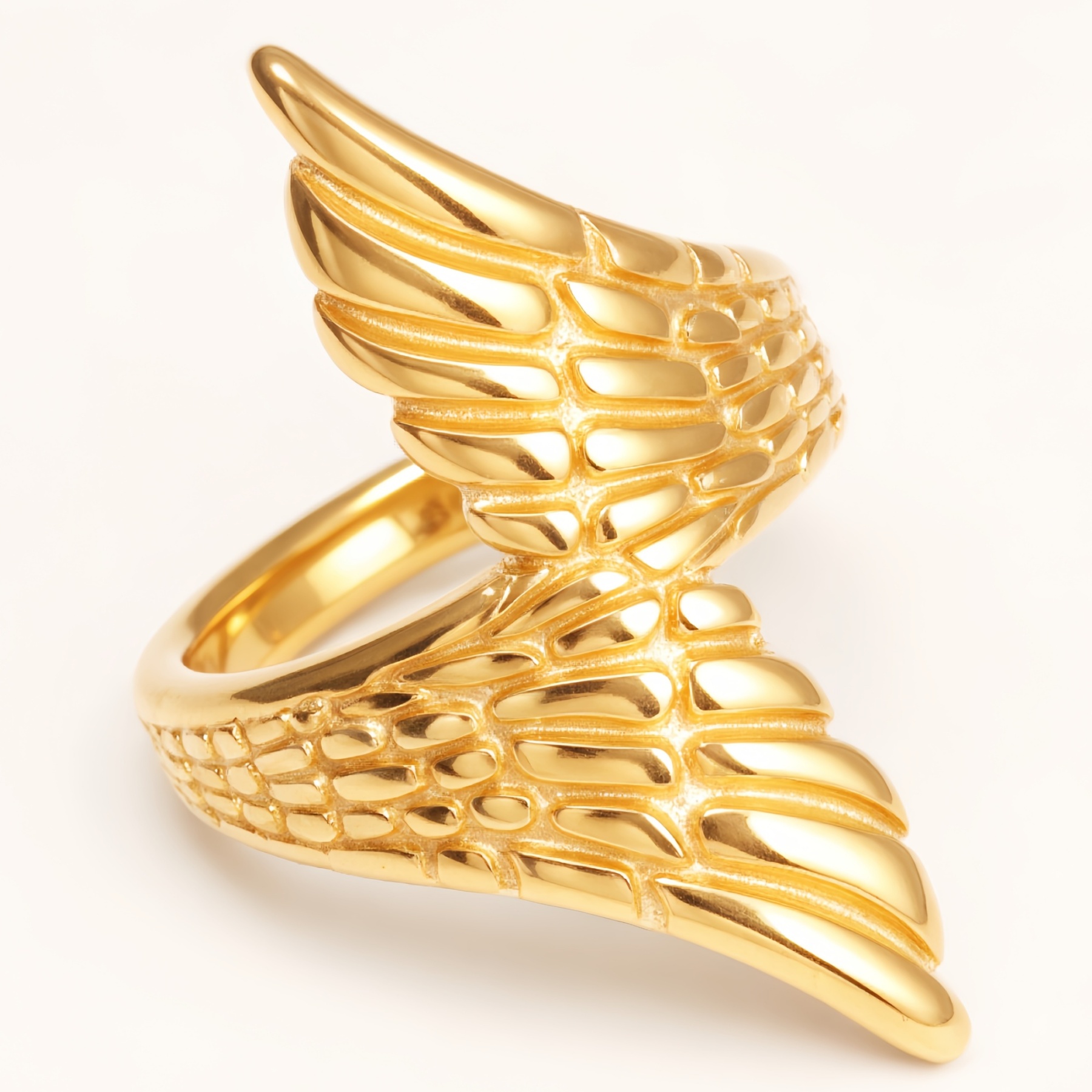 Gold/Silver Wing Ring - Stylish and Trendy Statement Jewelry | N001007-JinBaoJewerly