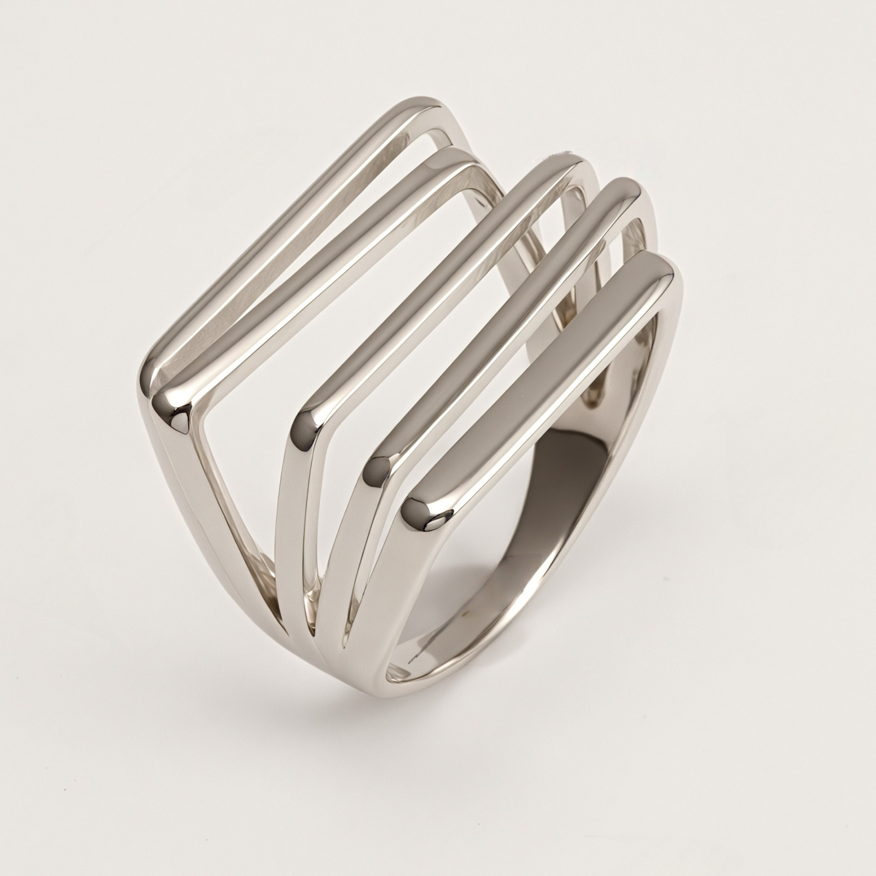 Gold/Silver Multi - Layered Line Ring - Minimalist and Stylish Jewelry | G005583-JinBaoJewerly