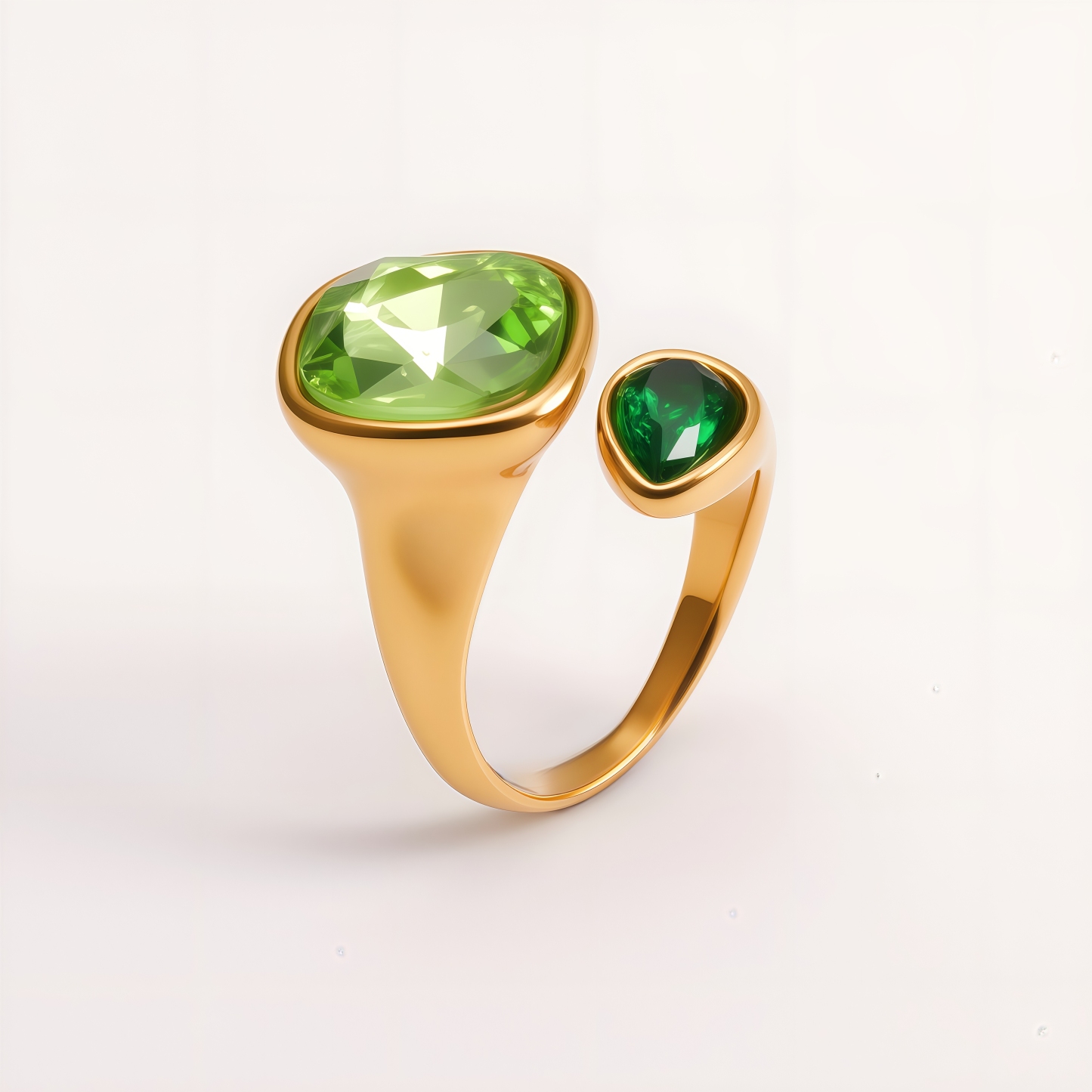 Colorful Gemstone Accents, Hypoallergenic & Durable Stainless Steel Rings for Women