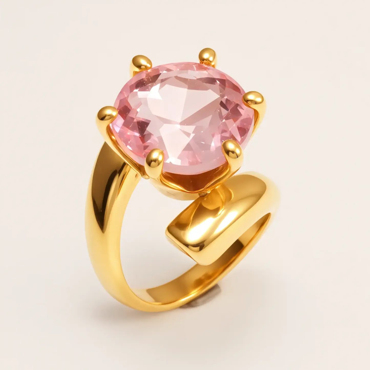 Luxury Style Colored Crystal Stainless Steel Women's Ring丨XHBL-1-HO-JinBaoJewerly