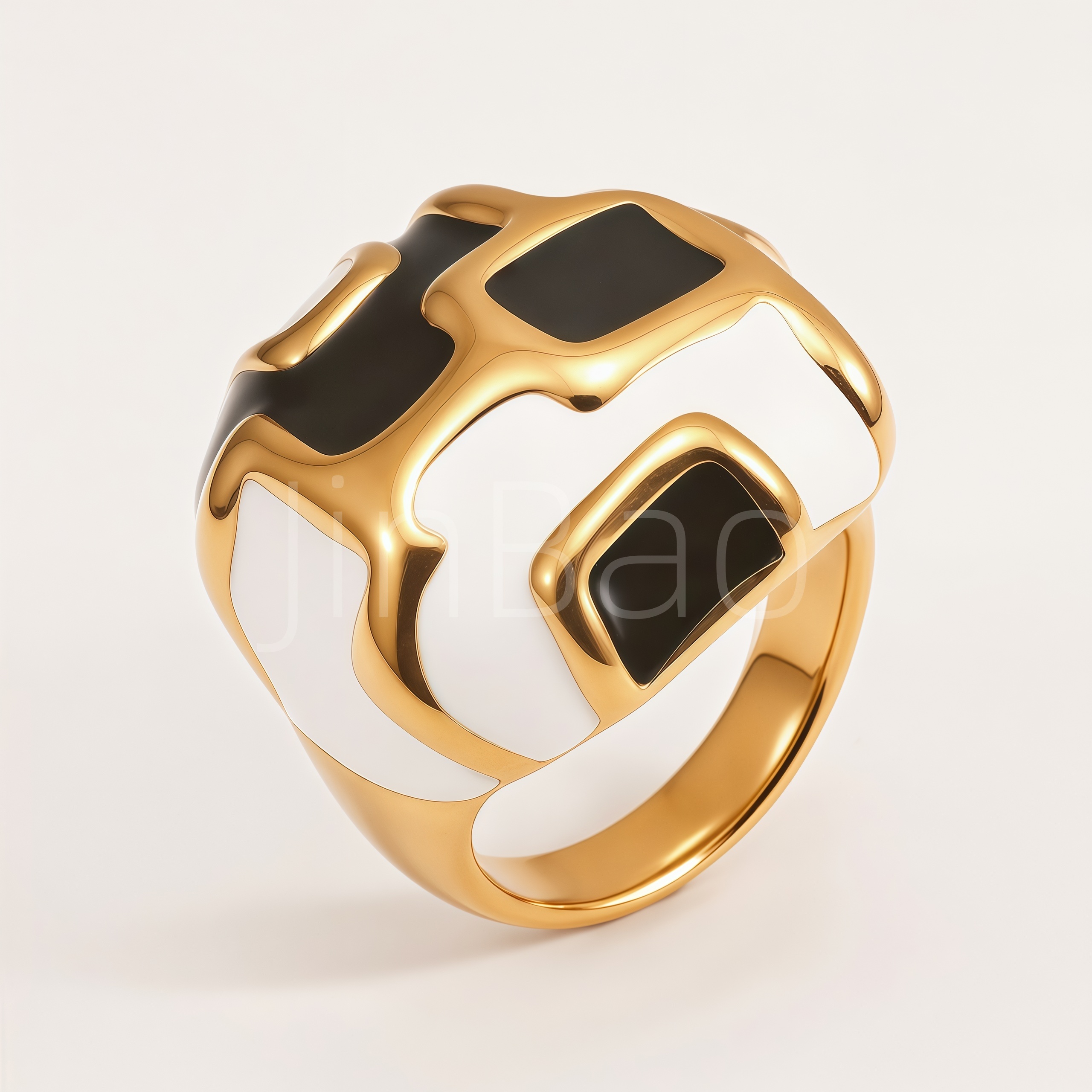 Women Chunky Dome Statement Ring Set | E00571