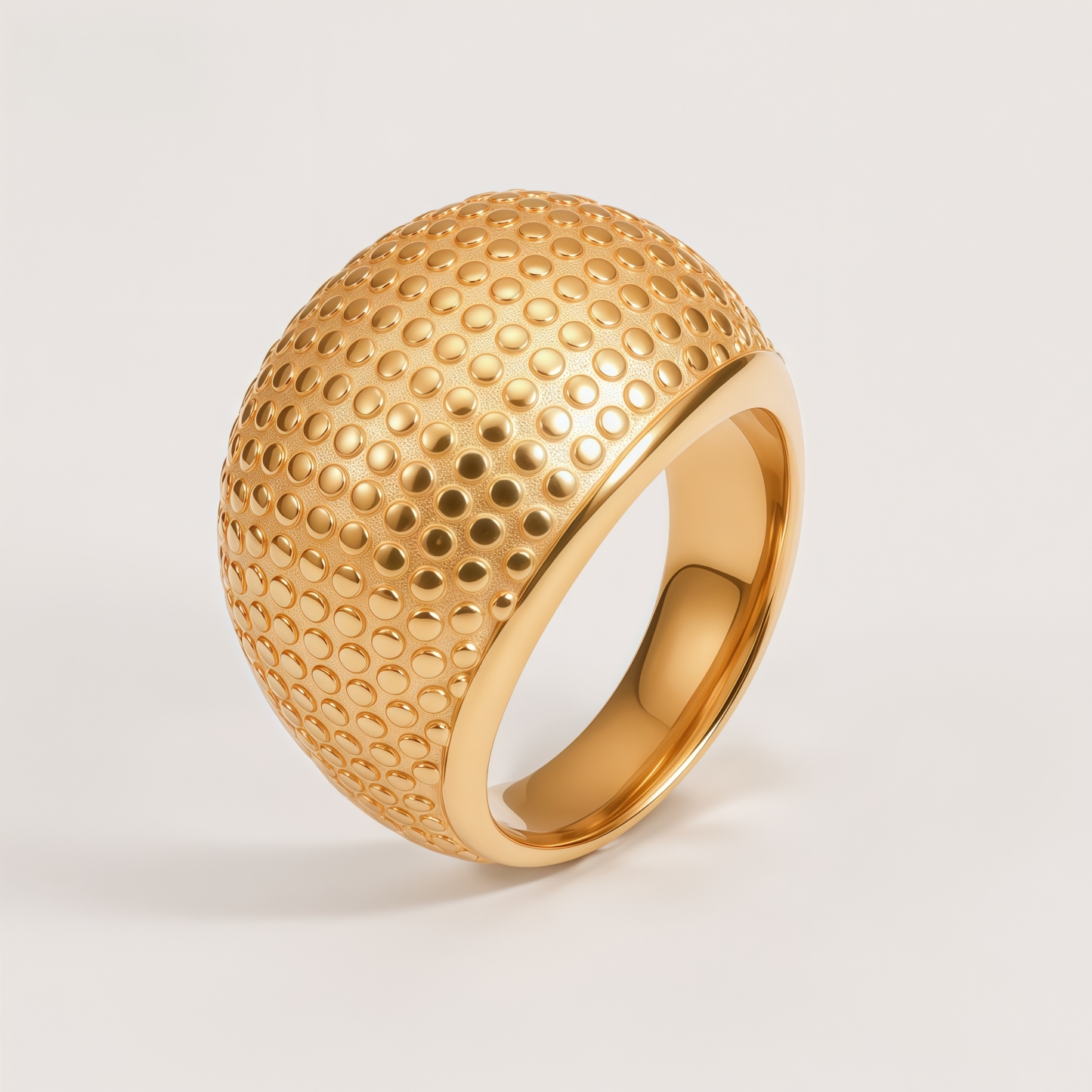 Minimalist Beaded Metal Ring Fashion Luxury Design for Women | G00330