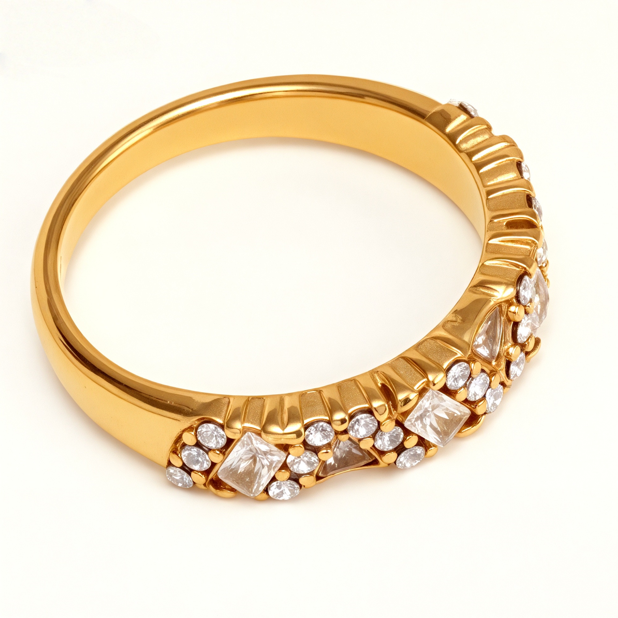 Classic Metal Diamond - Inlaid Luxurious Ring - Trendy and Shiny Unisex Accessory | N001996JB-JinBaoJewerly