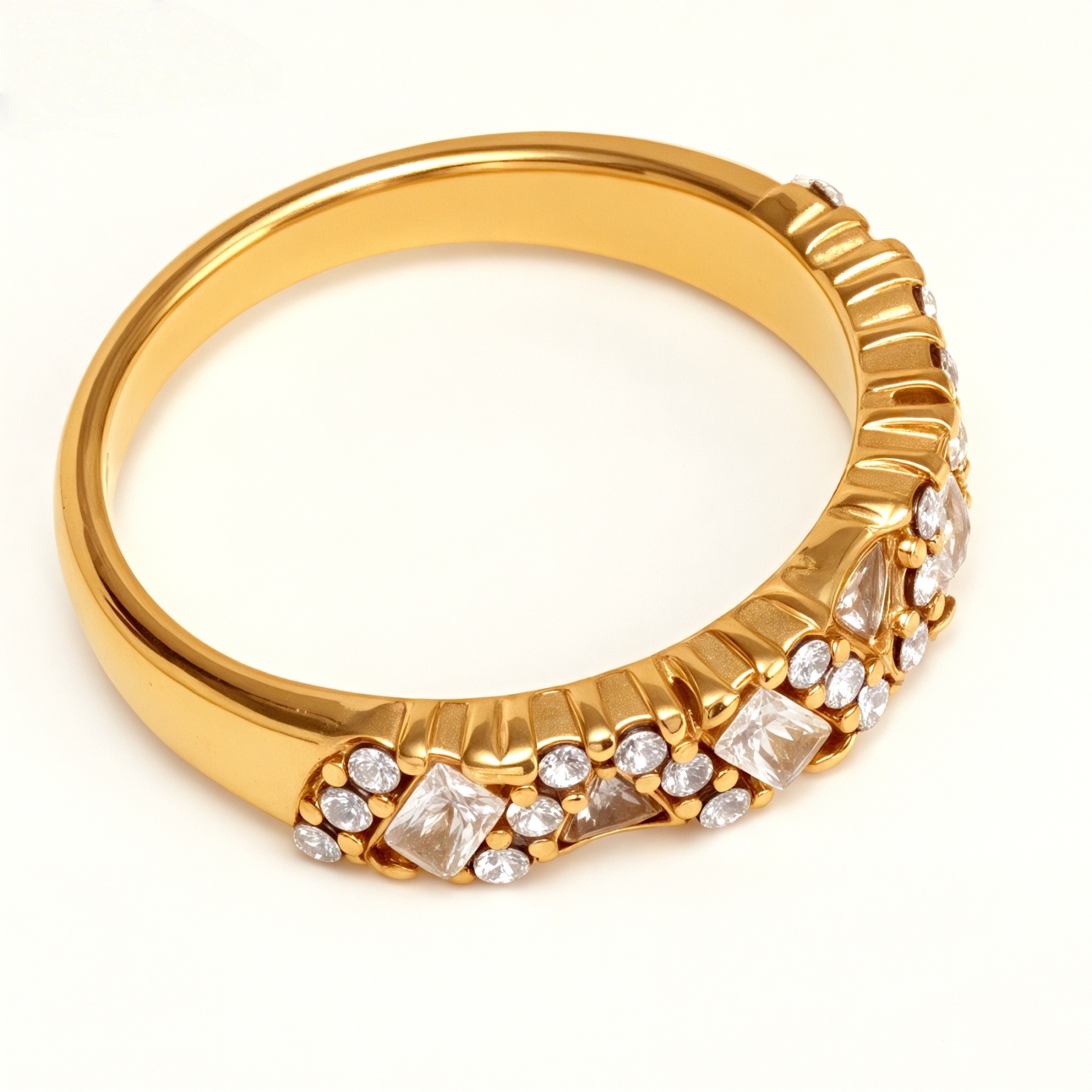 Classic Metal Diamond - Inlaid Luxurious Ring - Trendy and Shiny Unisex Accessory | N001996JB-JinBaoJewerly