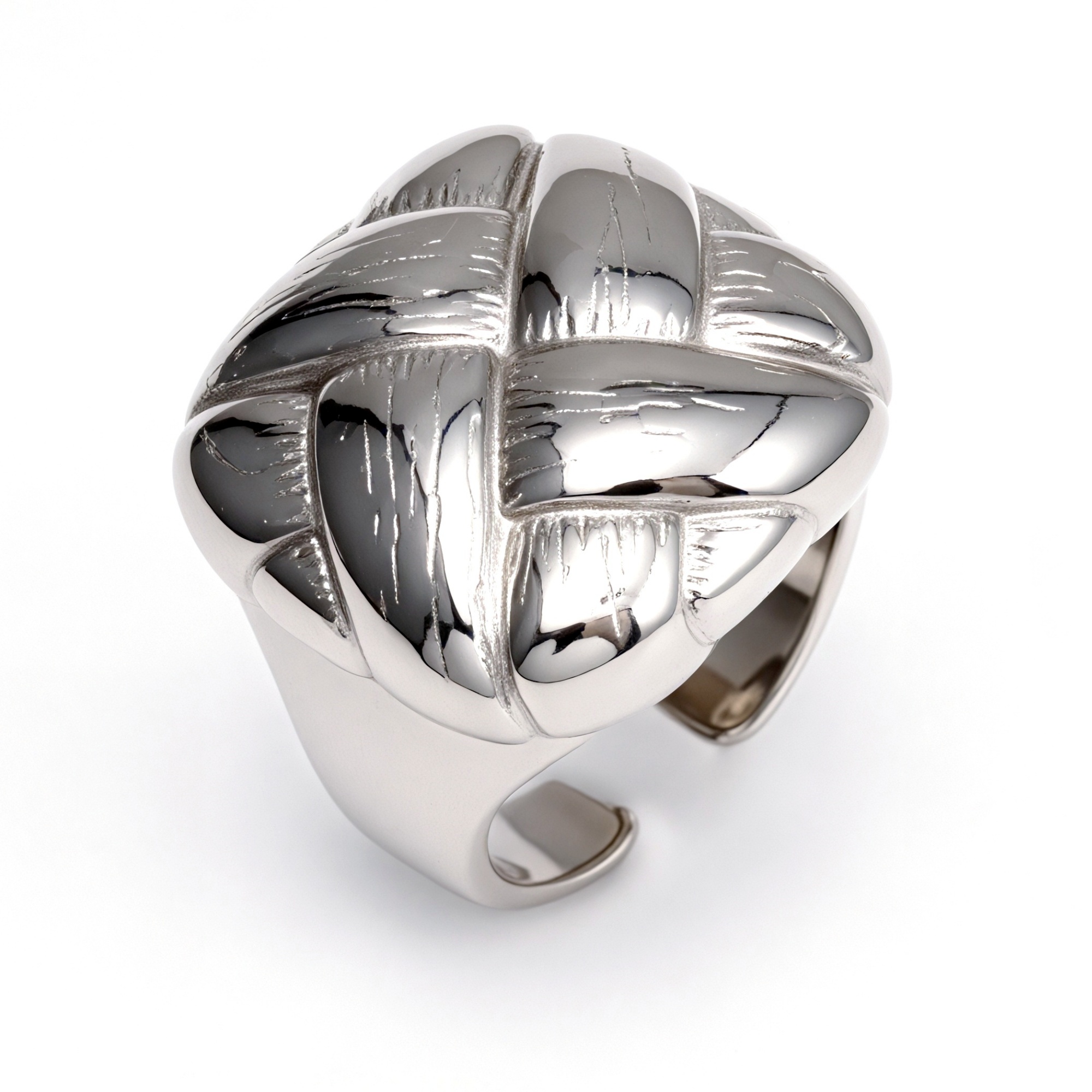 Metal Artistic Braided Open - Ring - Trendy and Versatile Unisex Accessory | G004155-JinBaoJewerly