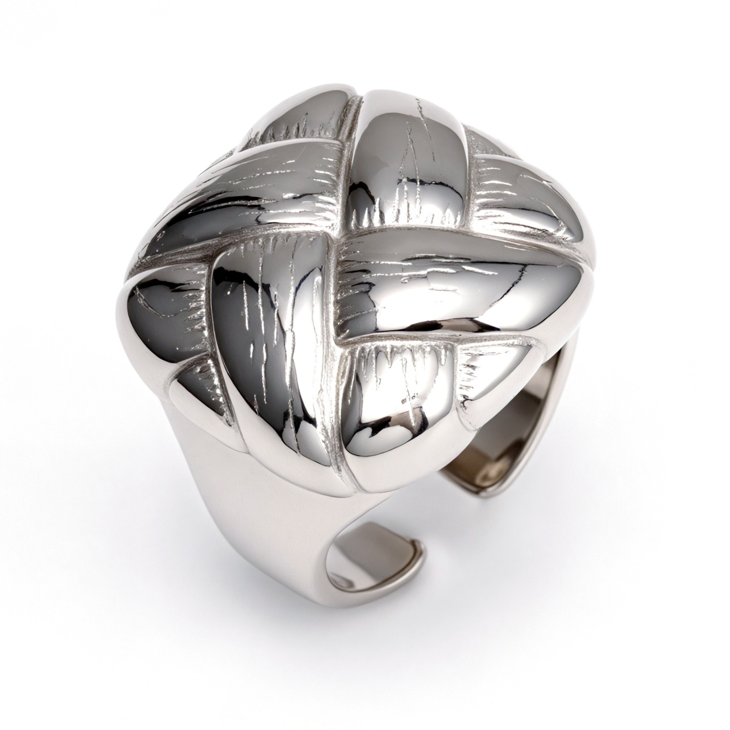 Metal Artistic Braided Open - Ring - Trendy and Versatile Unisex Accessory | G004155-JinBaoJewerly