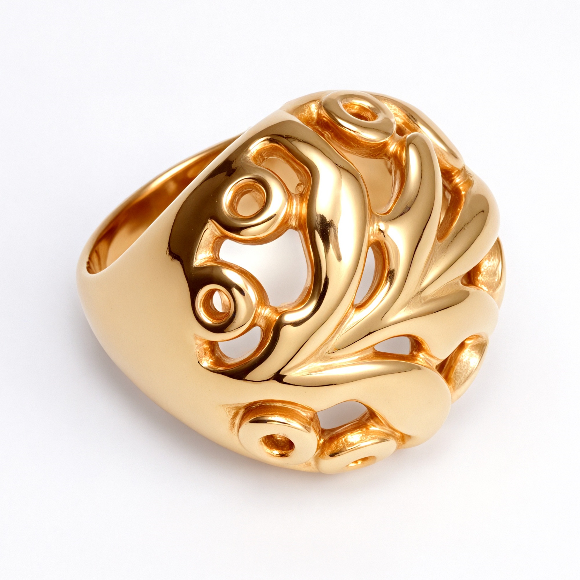 Metal Artistic Hollow - Out Ring - Trendy and Elegant Unisex Accessory | ML061-JinBaoJewerly