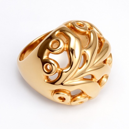 Metal Artistic Hollow - Out Ring - Trendy and Elegant Unisex Accessory | ML061-JinBaoJewerly