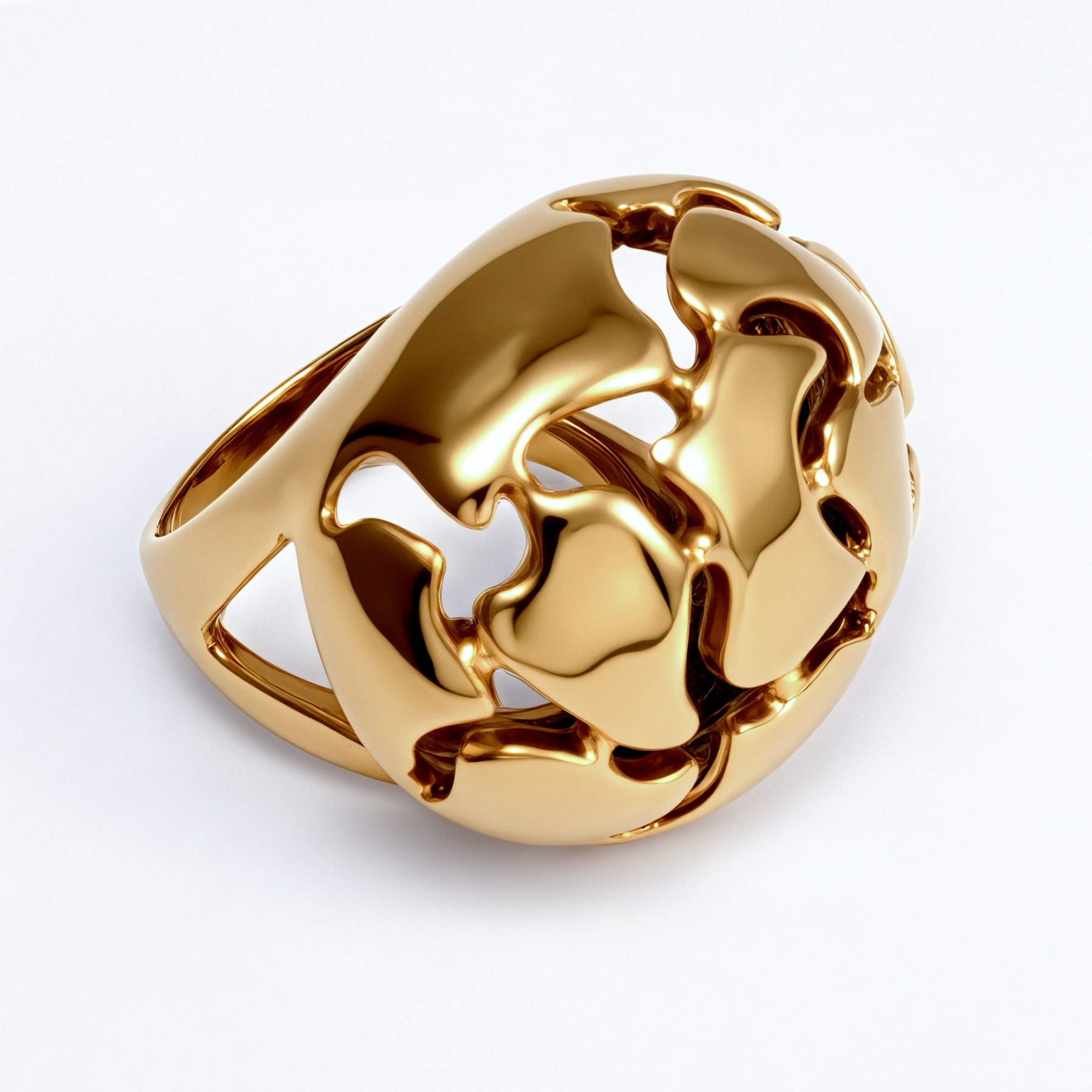 Metallic Texture Hollow - Out Ring - Trendy and Versatile Unisex Accessory | ML0123-JinBaoJewerly