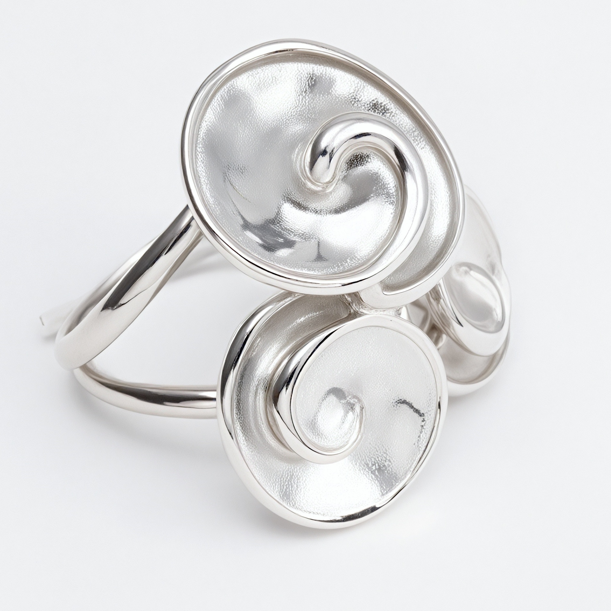 Metallic Texture Geometric Ring - Trendy and Versatile Unisex Accessory | G004503-JinBaoJewerly