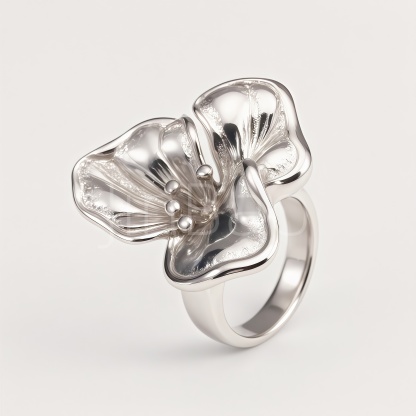 Large 3D Sculpted Flower Ring for Women | E00487