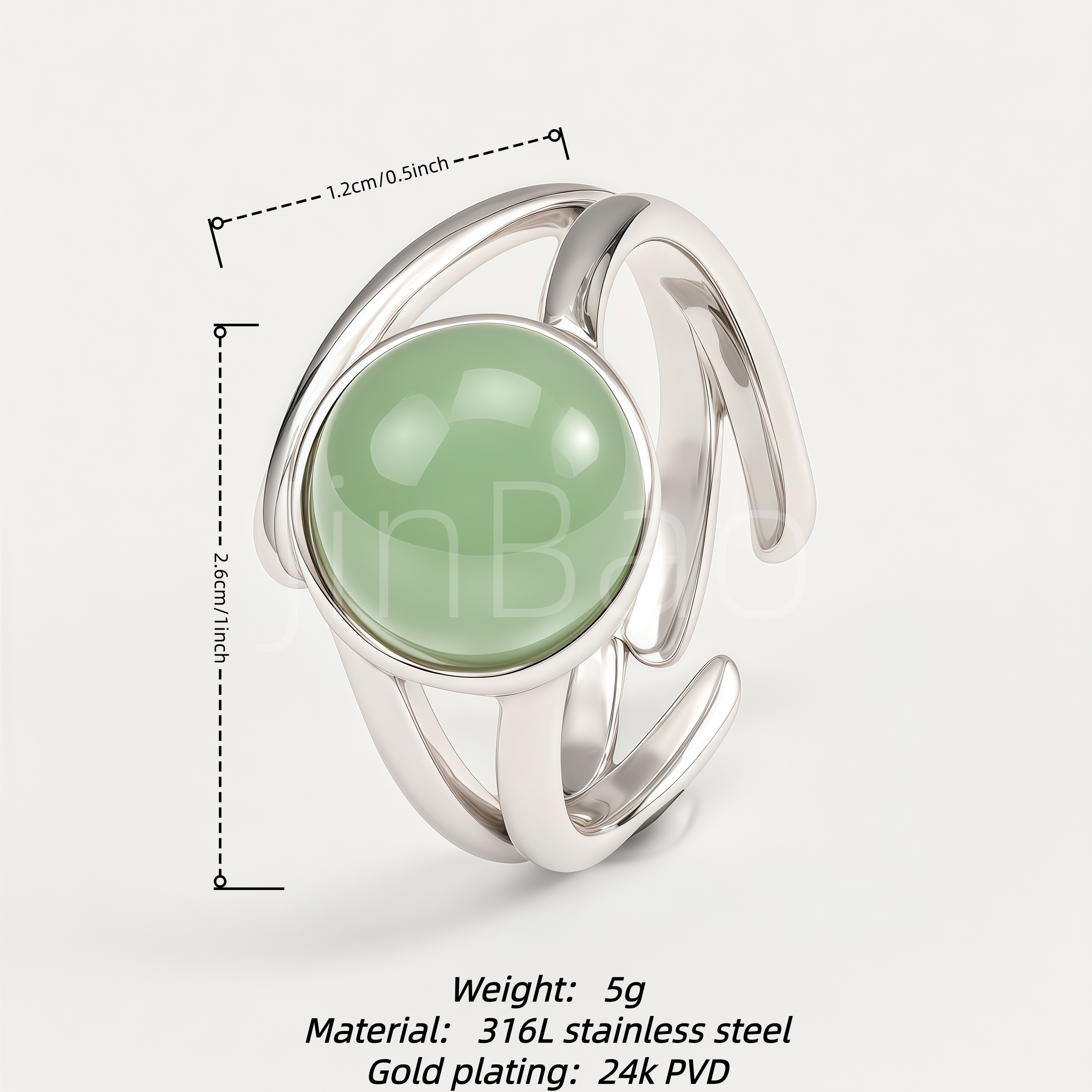 Twisted Multi-Layer Open Ring for Women | N00411