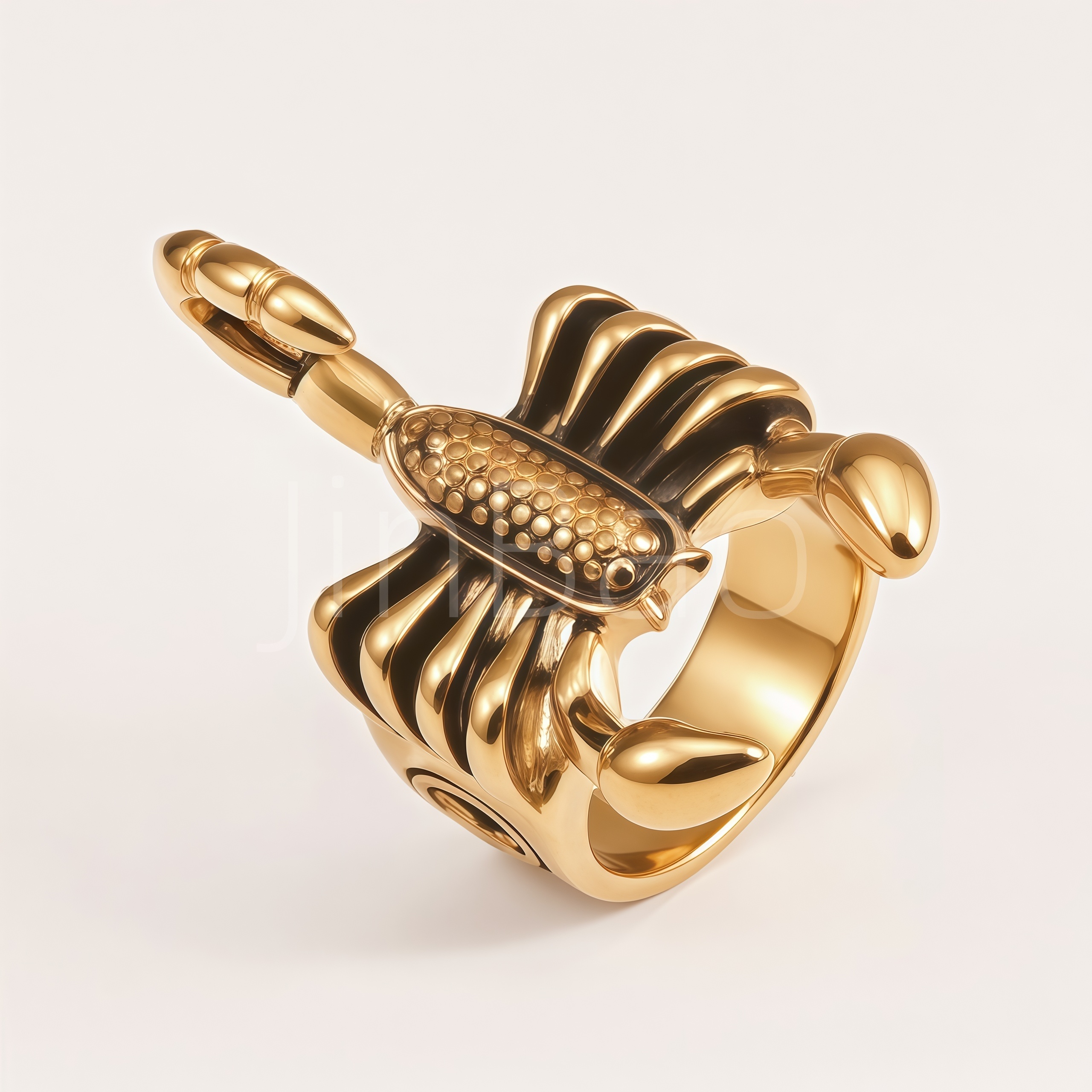 Gothic 3D Scorpion Stainless Steel Men Statement Ring | D0502