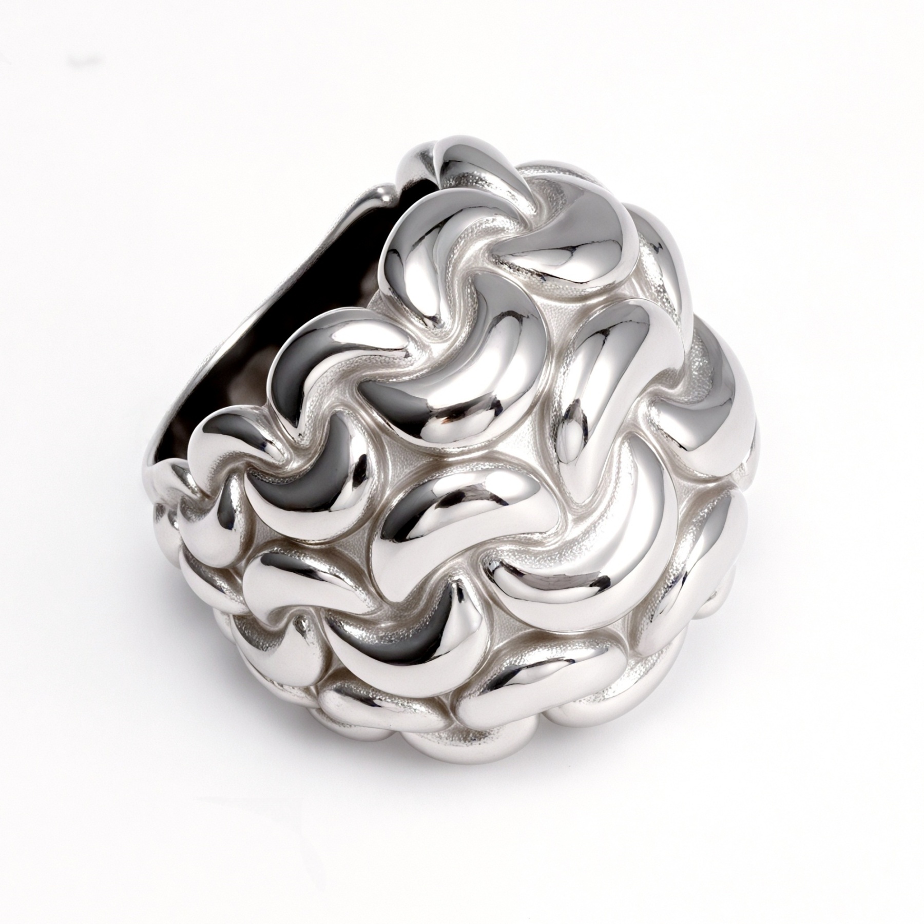 Metallic Texture Tightly Braided Ring - Trendy and Versatile Unisex Accessory | G003672-JinBaoJewerly