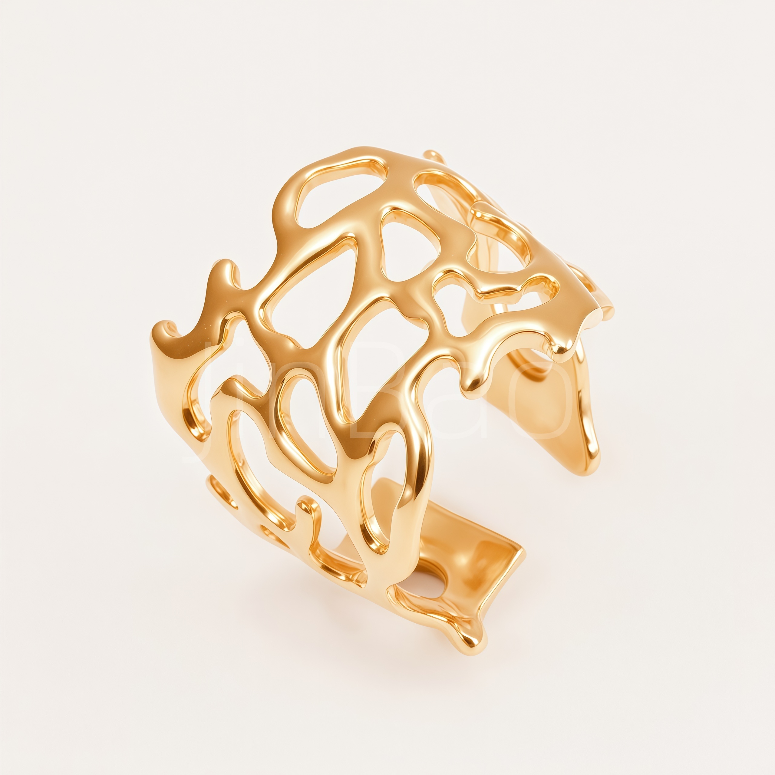 Assorted Abstract Organic Fluid Women Ring Set