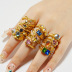 Stainless Steel Personalized Moonstone Ring-JinBaoJewerly