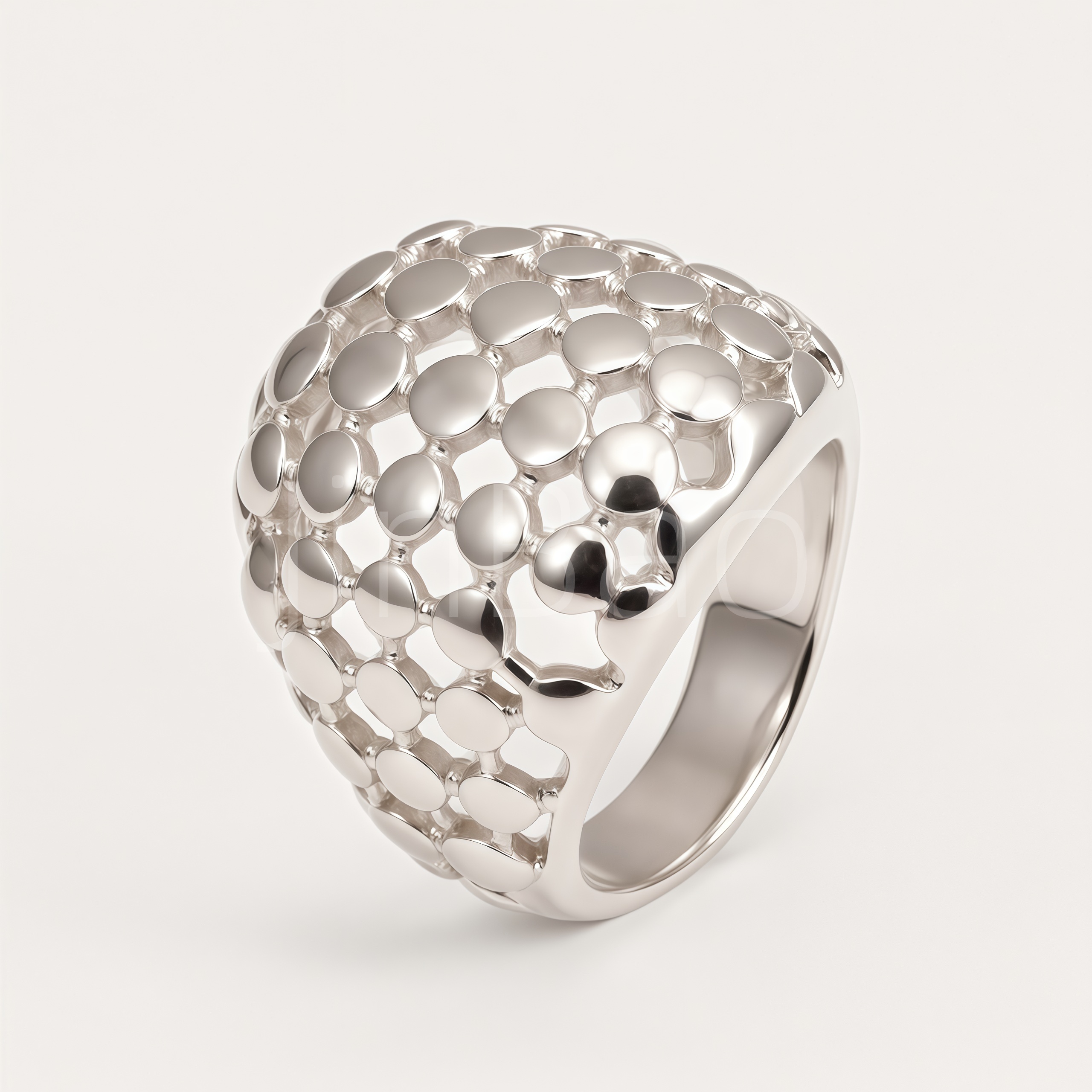 Sculptural Chunky Dome Bubble Dot Women Ring | E00582