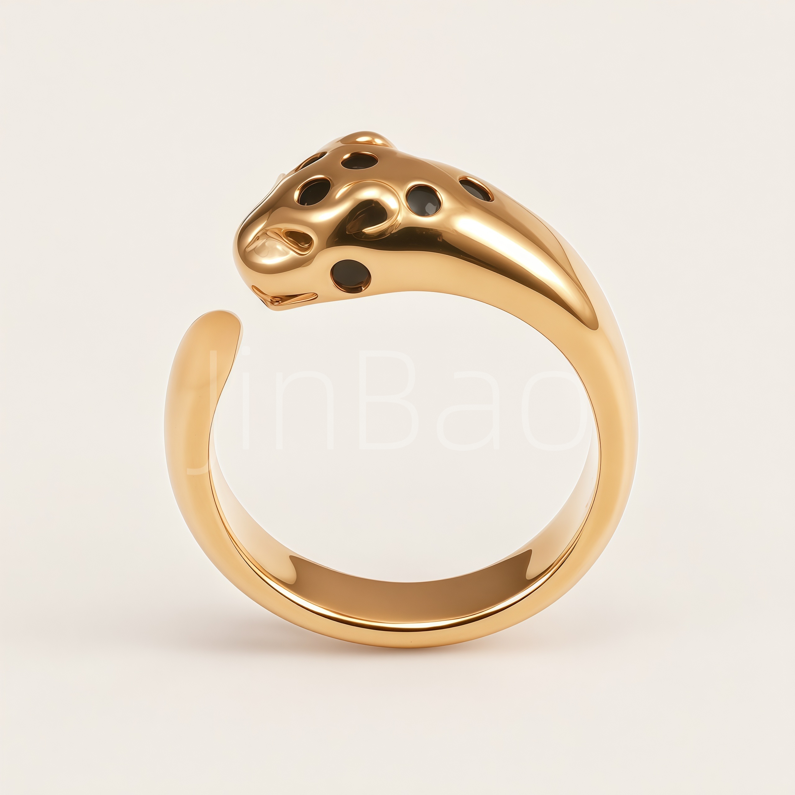 Stainless Steel Wild Panther Animal Statement Ring for Women | N002711