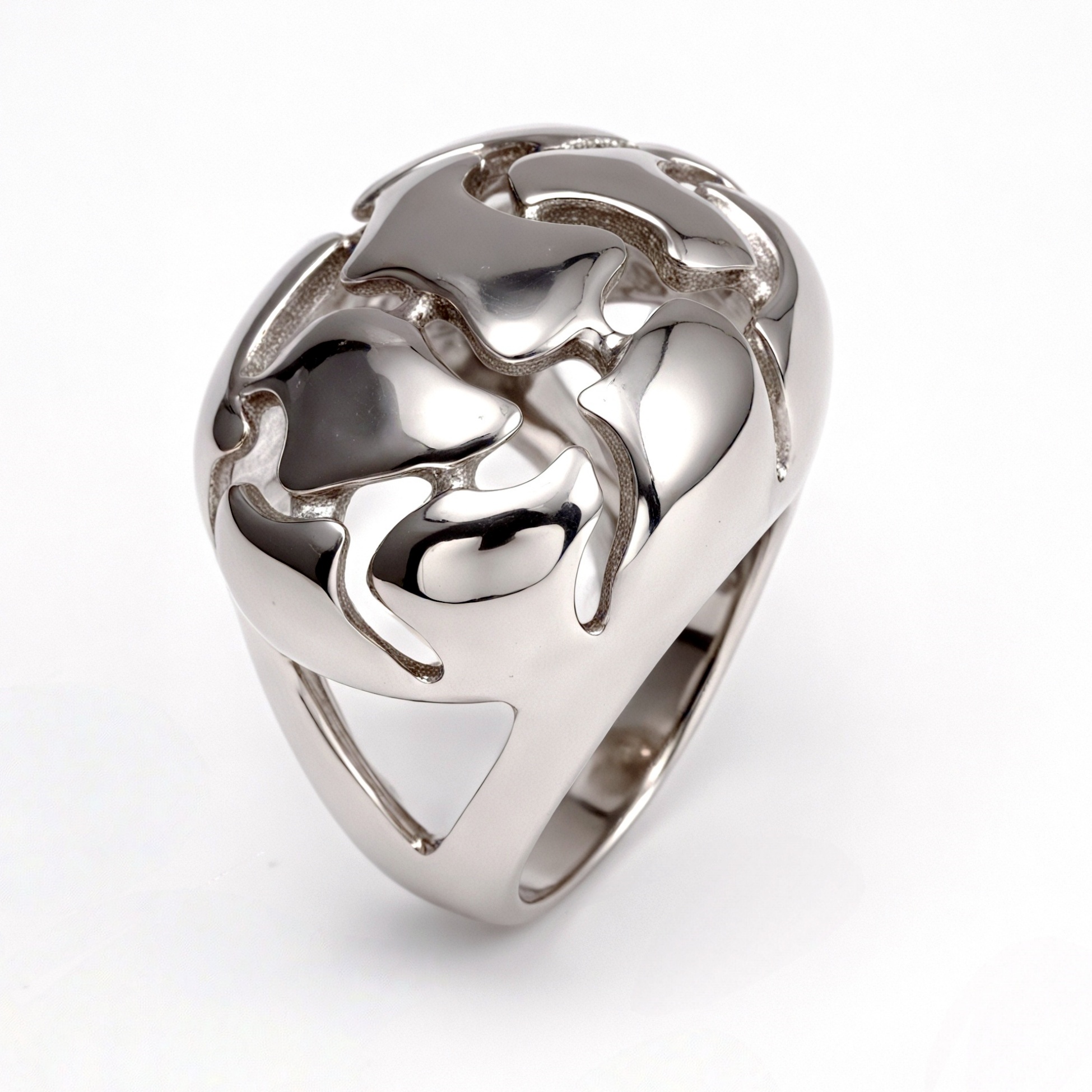 Metallic Texture Hollow - Out Ring - Trendy and Versatile Unisex Accessory | ML0123-JinBaoJewerly