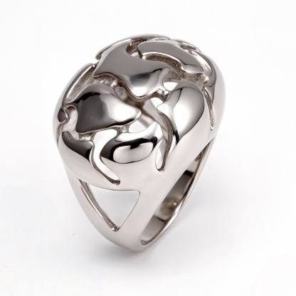 Metallic Texture Hollow - Out Ring - Trendy and Versatile Unisex Accessory | ML0123-JinBaoJewerly