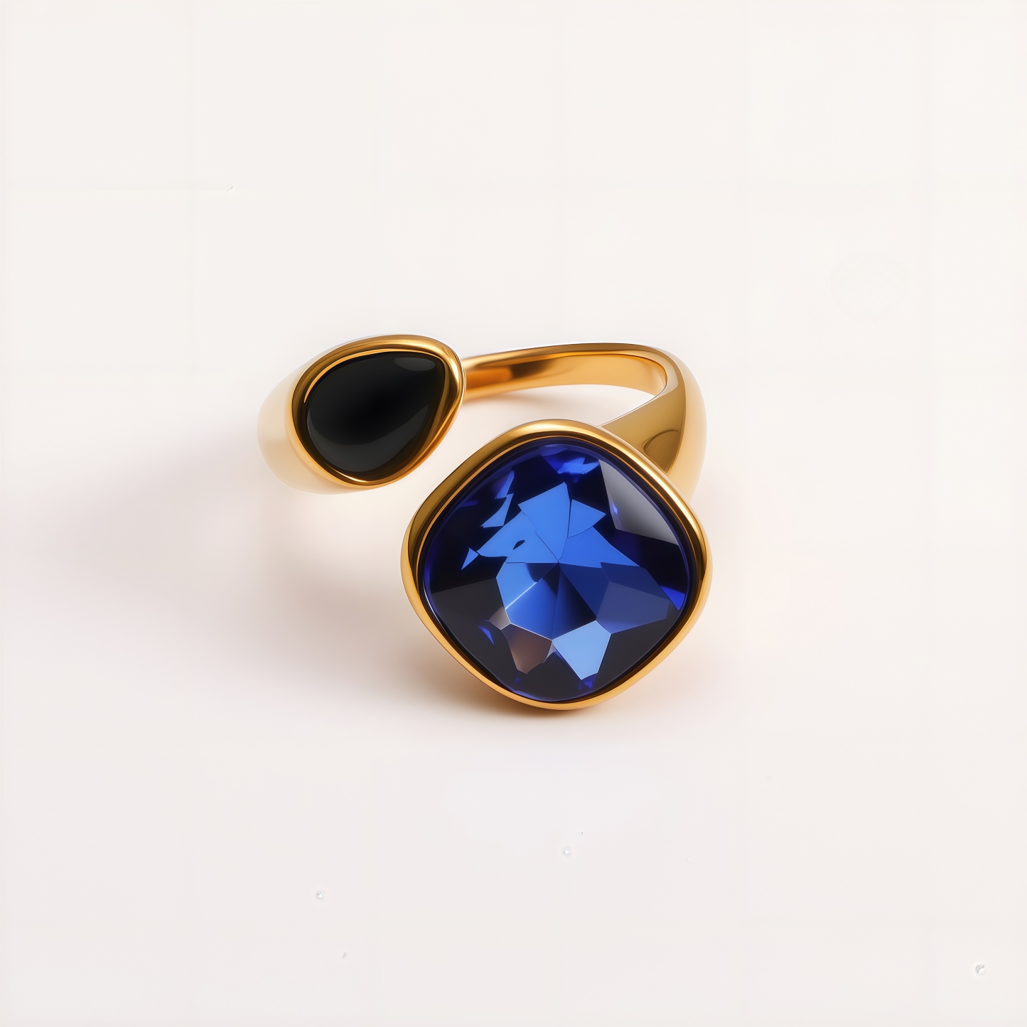 Colorful Gemstone Accents, Hypoallergenic & Durable Stainless Steel Rings for Women