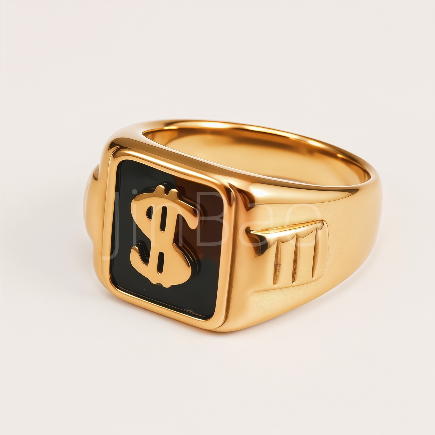 Egyptian Symbol Ankh & Eye of Horus Men's Ring
