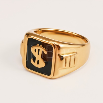 Egyptian Symbol Ankh & Eye of Horus Men's Ring