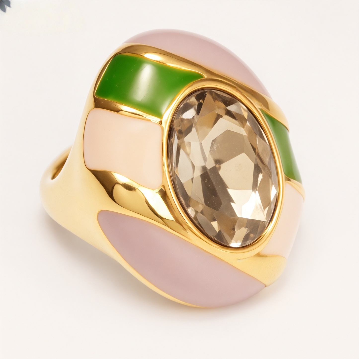Classic Metal Enamel Gem - Set Ring - Trendy and Gorgeous Unisex Accessory | G004462JHU-JinBaoJewerly