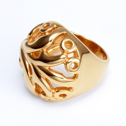 Metal Artistic Hollow - Out Ring - Trendy and Elegant Unisex Accessory | ML061-JinBaoJewerly