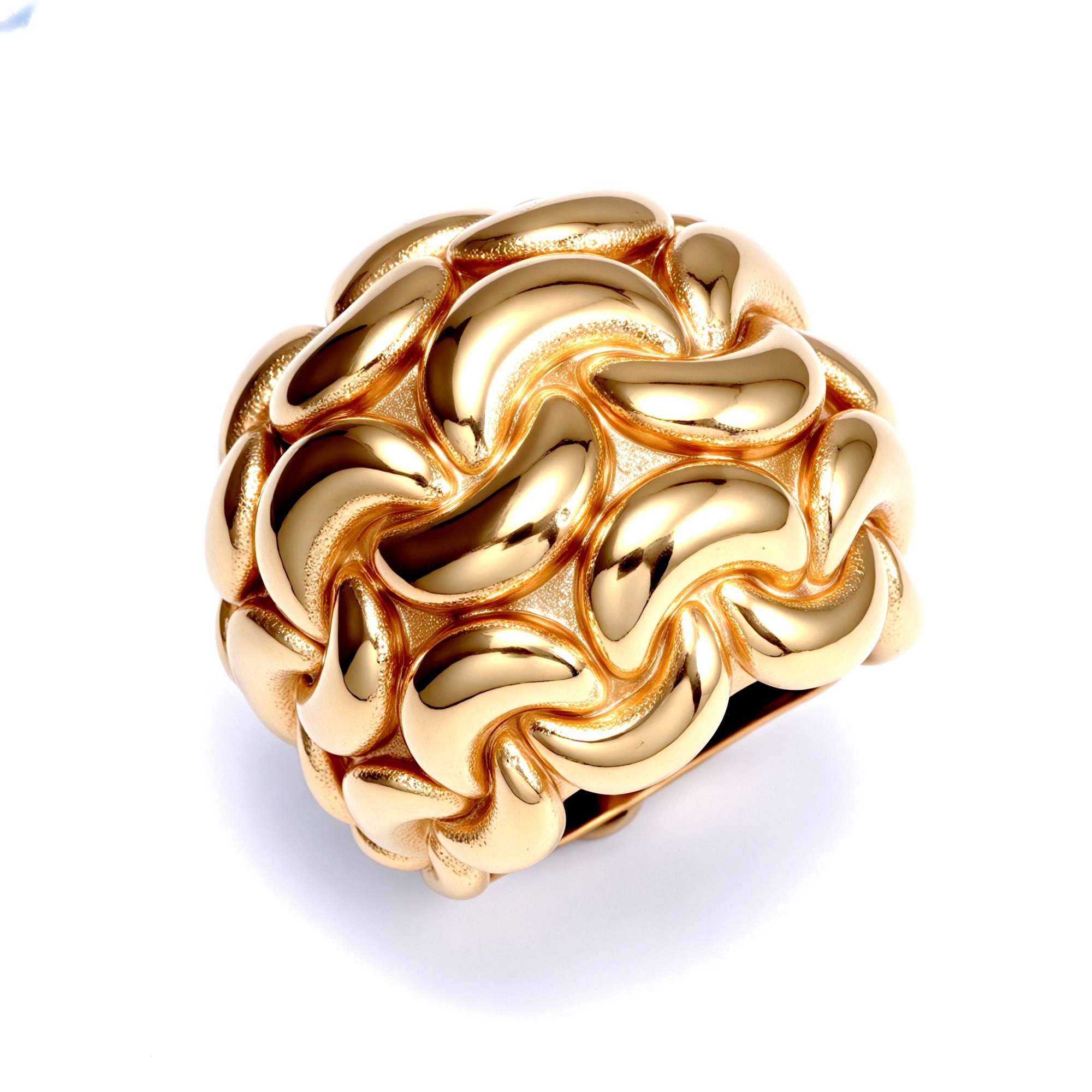 Metallic Texture Tightly Braided Ring - Trendy and Versatile Unisex Accessory | G003672-JinBaoJewerly