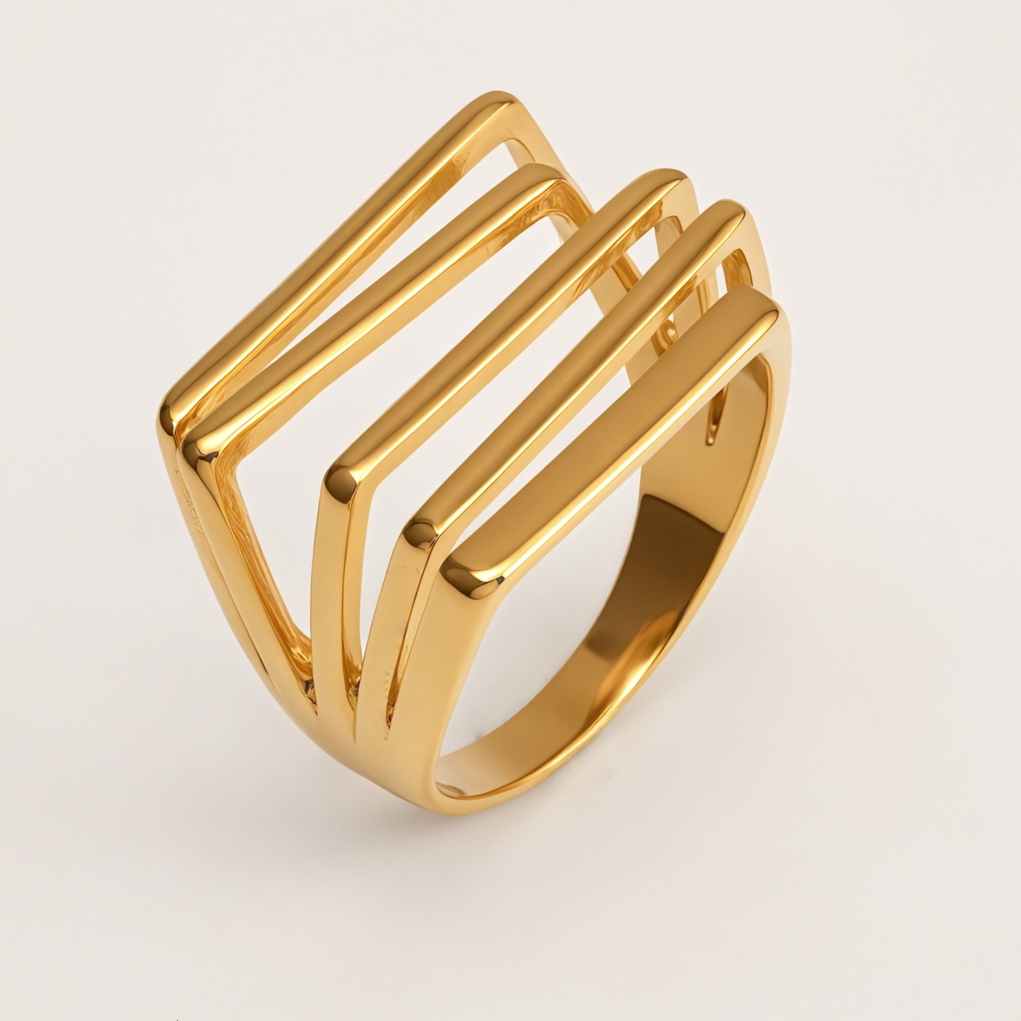Gold/Silver Multi - Layered Line Ring - Minimalist and Stylish Jewelry | G005583-JinBaoJewerly