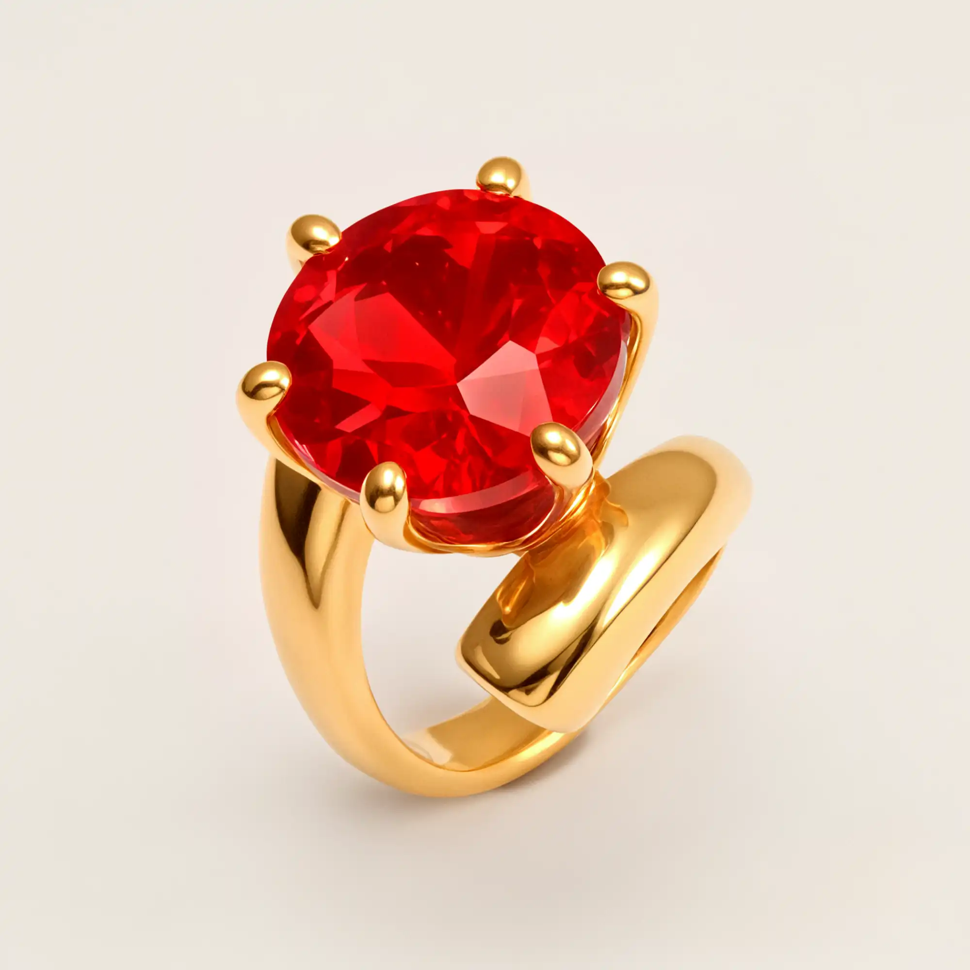 Luxury Style Colored Crystal Stainless Steel Women's Ring丨XHBL-1-HO-JinBaoJewerly