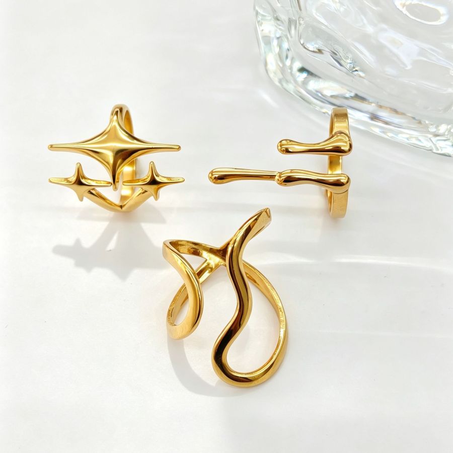 Creative Line Ring Simple Stainless Steel Ring