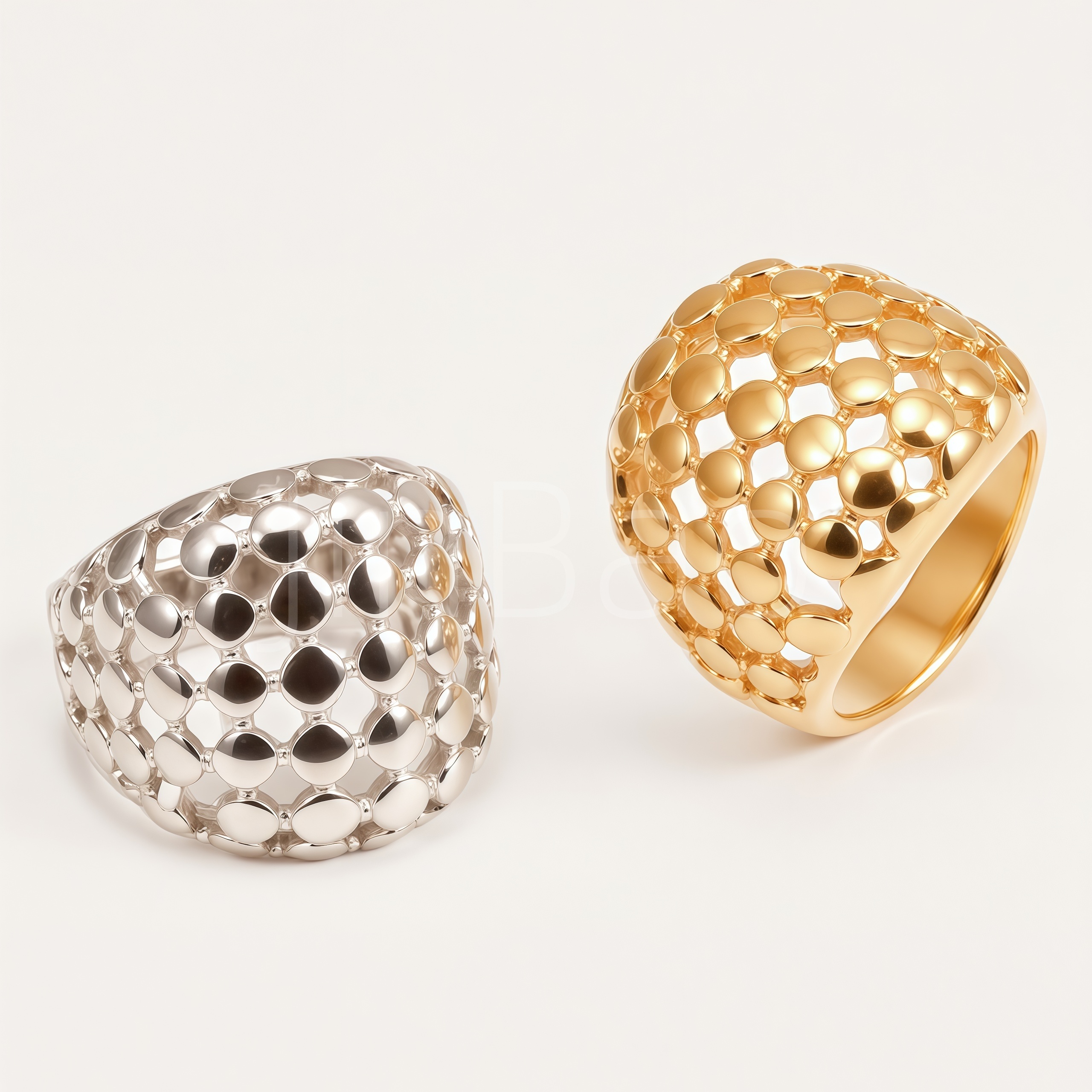 Sculptural Chunky Dome Bubble Dot Women Ring | E00582