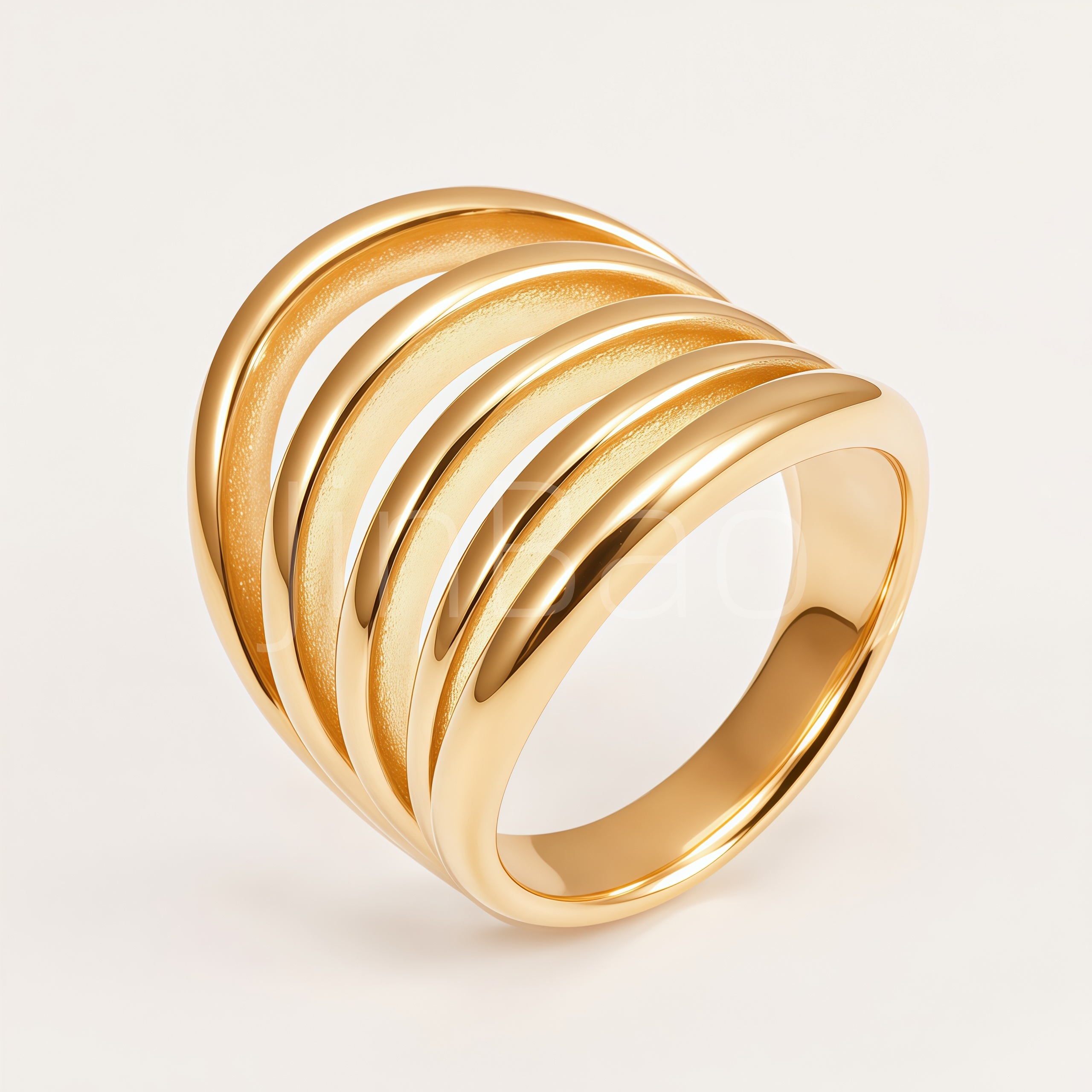 Minimalist Multi-Layer Crossover Ribbon Women Ring | E00593