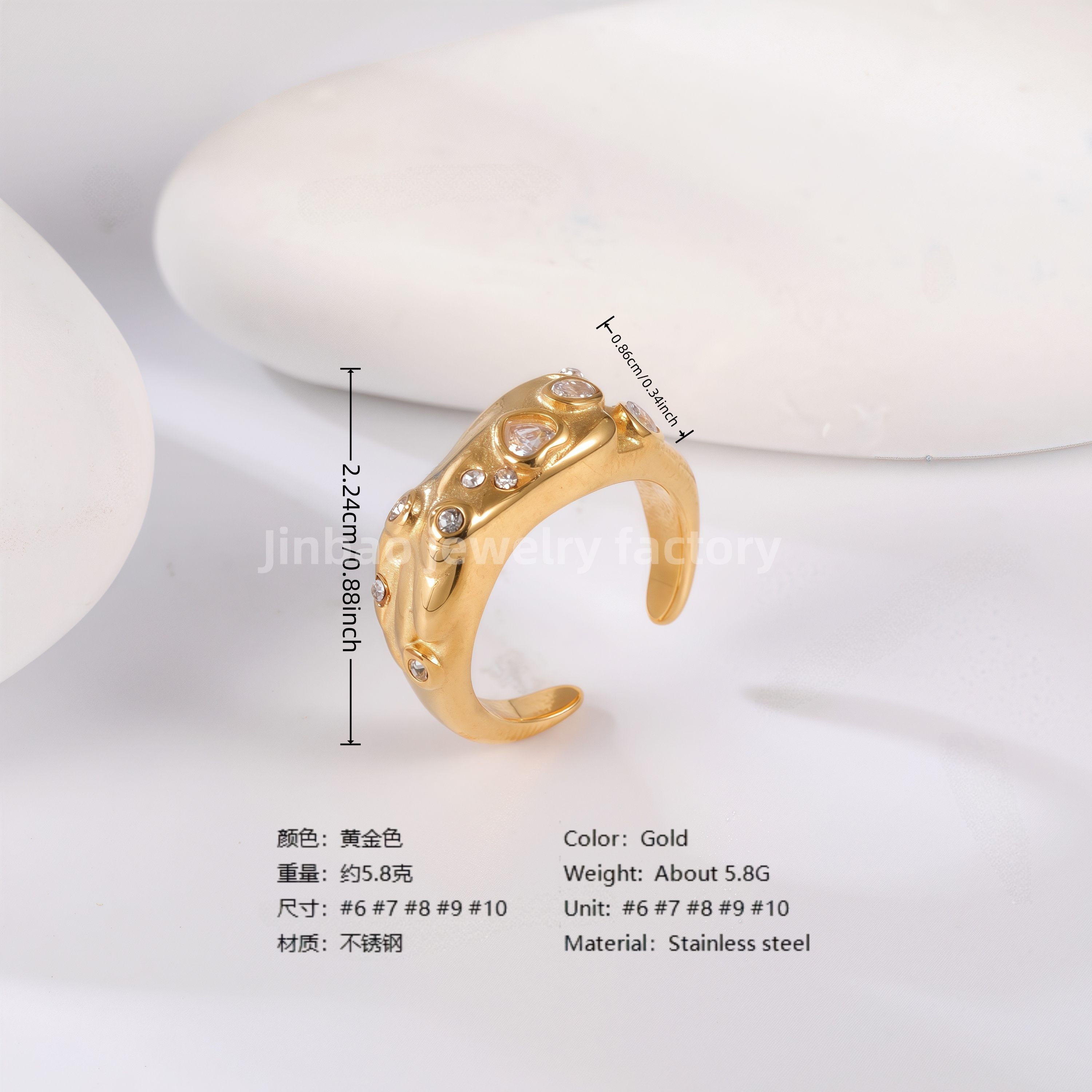 18K Gold Scorpion Stainless Steel Ring for Men, Vintage Carved Style Bold Band, Unique Black Engraved Design Fashion Ring-JINBAOJEWELRY